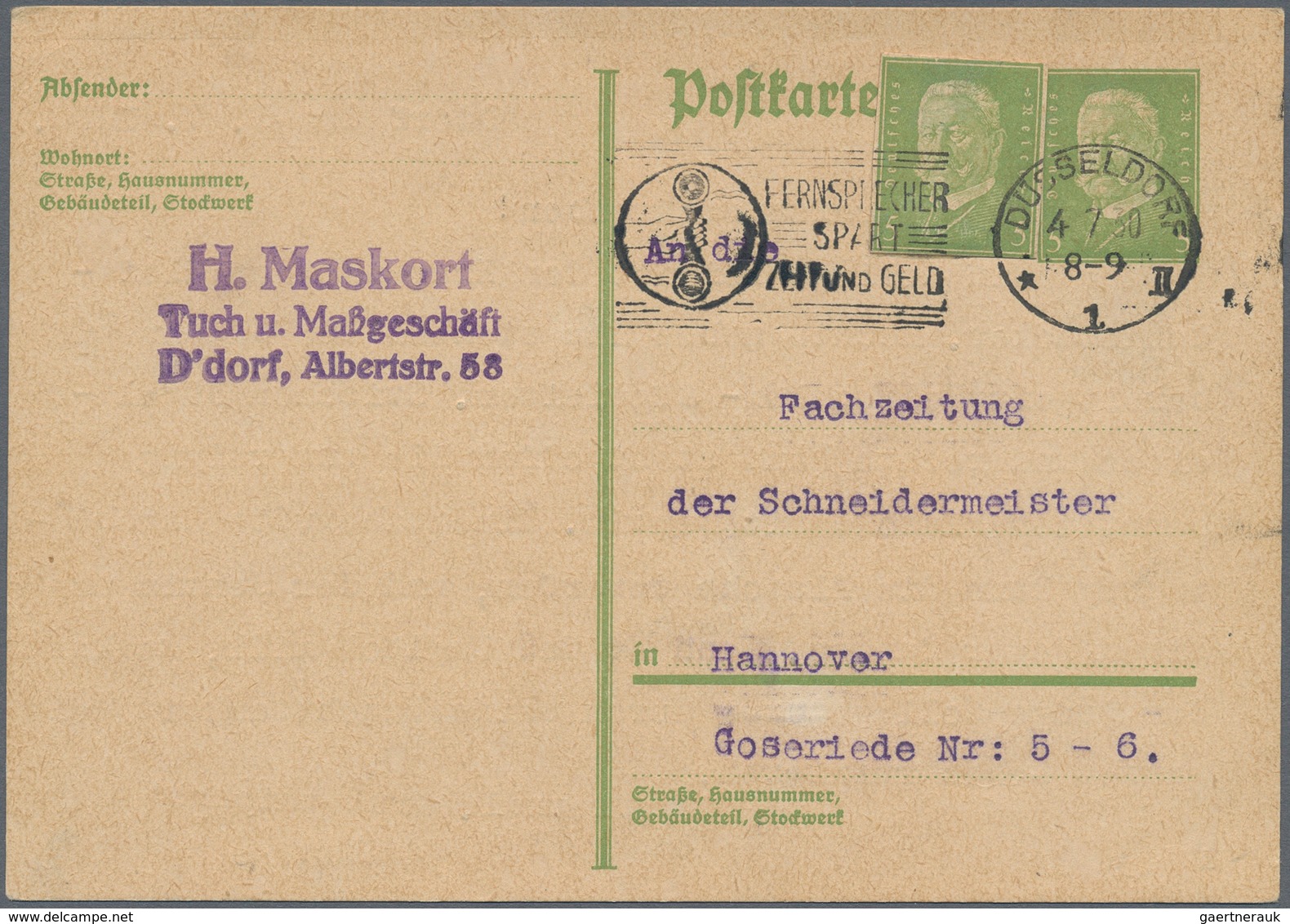Deutsches Reich - Ganzsachen: 1878/1938, Dt.Reich/Württemberg, Partie Von 53 Belegen, Dabei Zehn Ans - Sonstige & Ohne Zuordnung