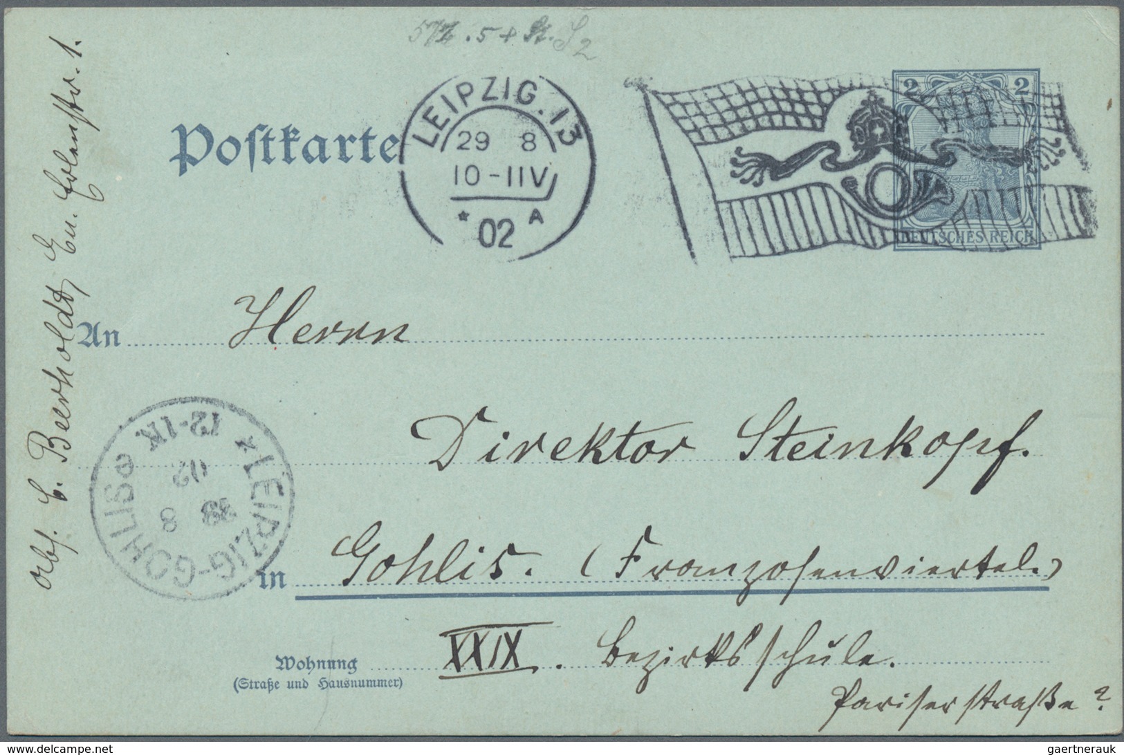 Deutsches Reich - Stempel: 1901/1913 Ca., FLAGGENSTEMPEL, Interessanter Posten Mit Ca.110 Briefen, K - Franking Machines (EMA)