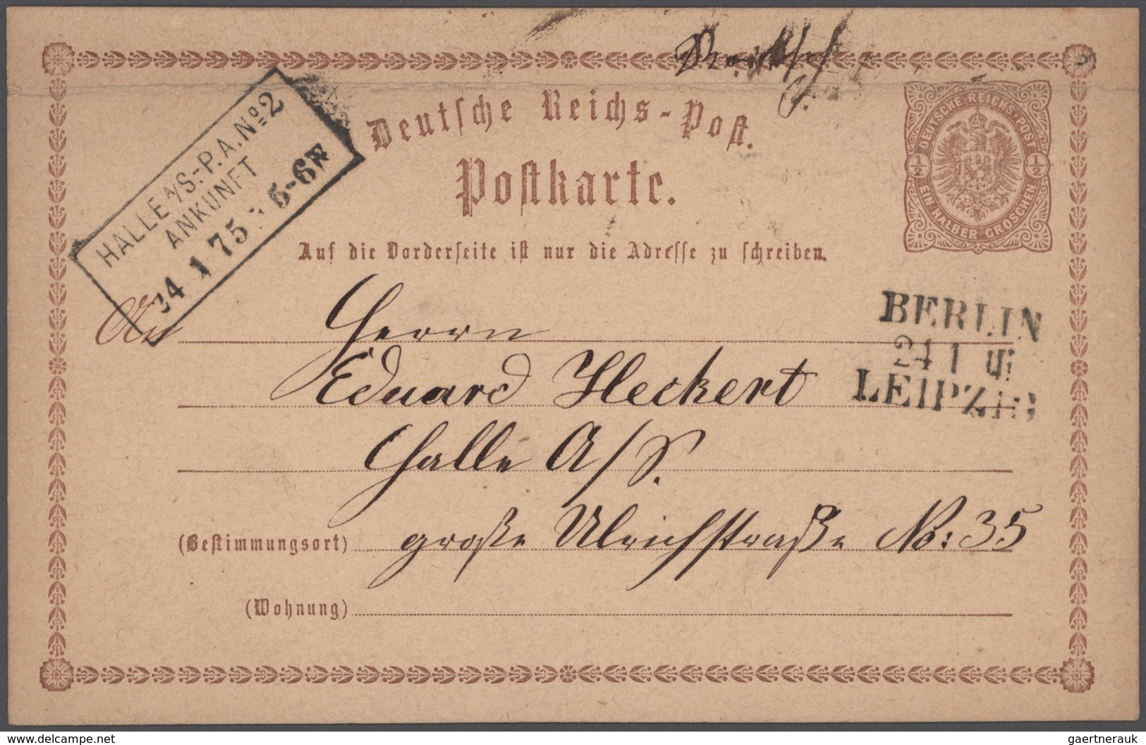 Deutsches Reich - Bahnpost: 1875/1945, Posten Von Ca. 588 Bahnpostbelegen In überwiegend Sauberer Be - Autres & Non Classés