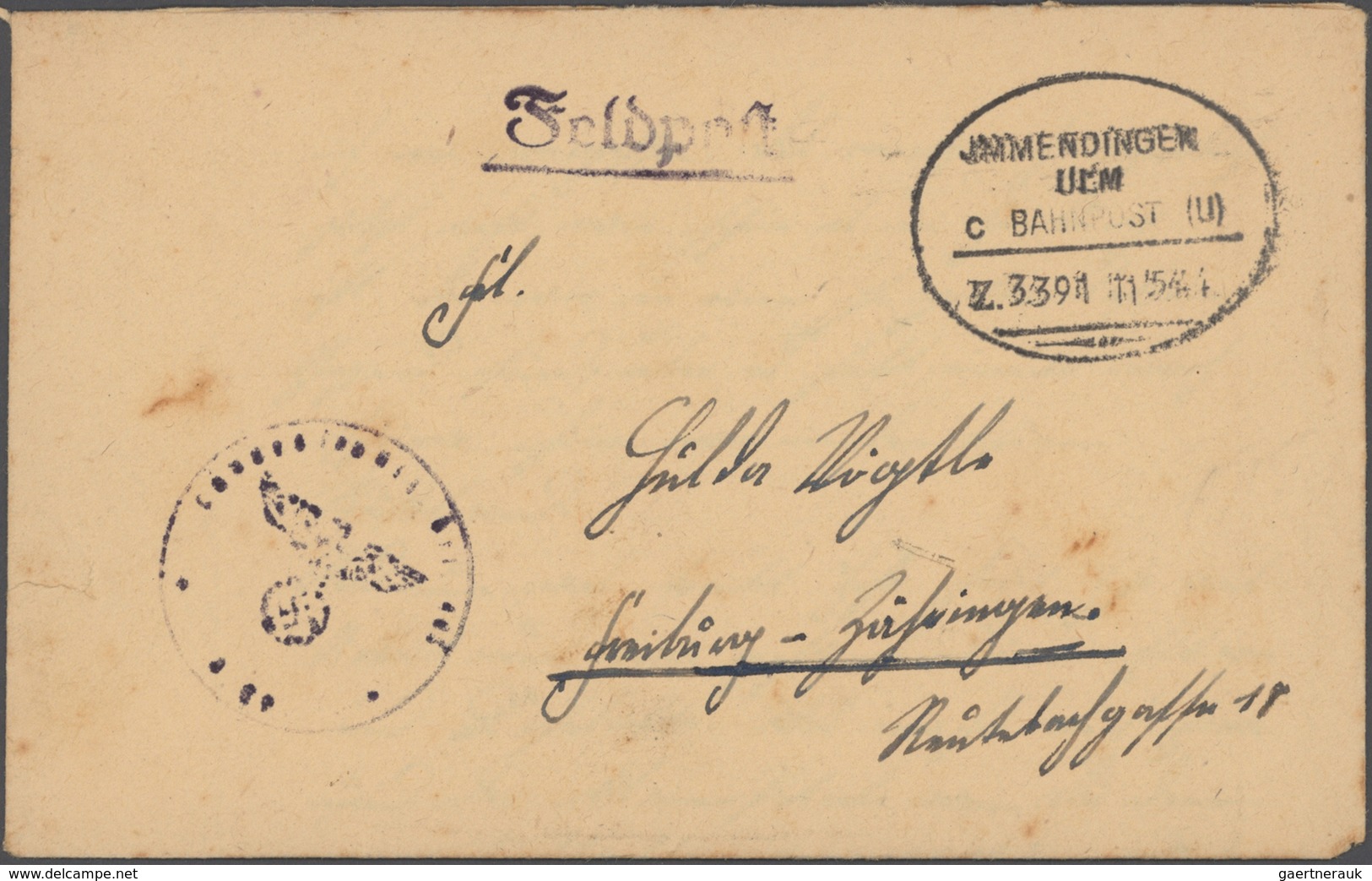 Deutsches Reich - Bahnpost: 1875/1945, Posten Von Ca. 588 Bahnpostbelegen In überwiegend Sauberer Be - Autres & Non Classés