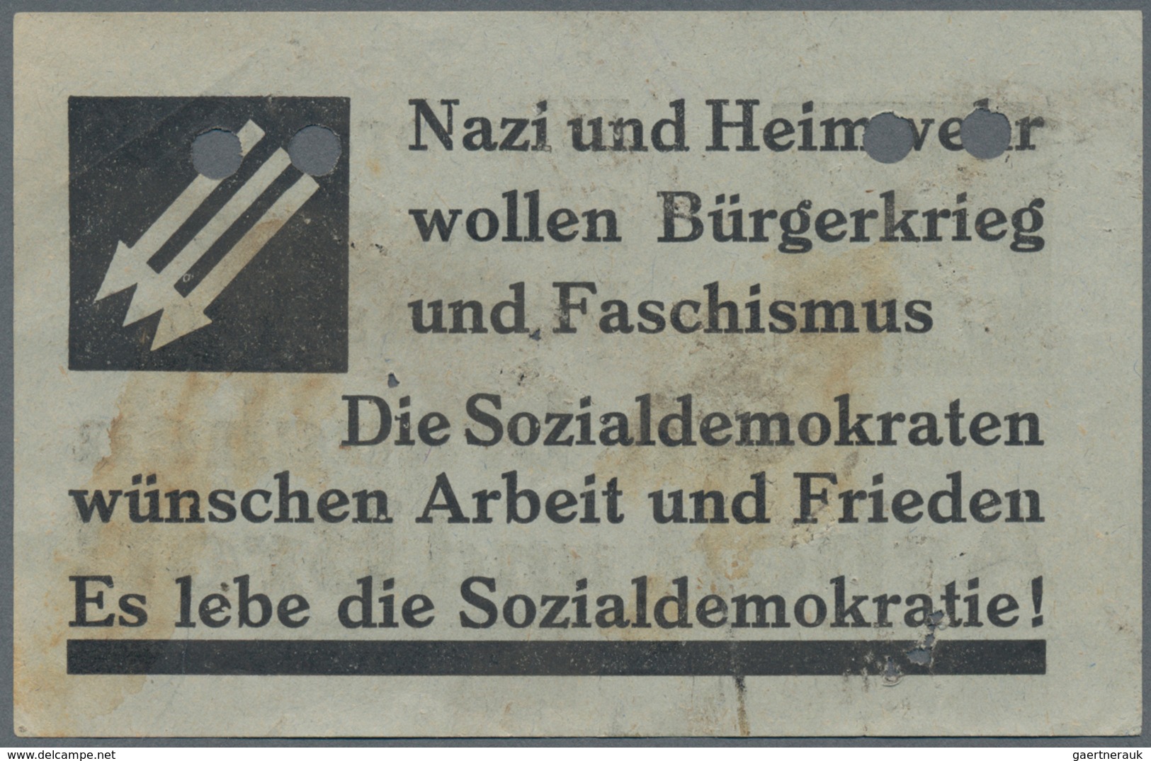 Deutsches Reich - Besonderheiten: 1935/44 Ca., Posten Von Ca. 28 Vignetten Und Propagandazettel (mei - Other & Unclassified