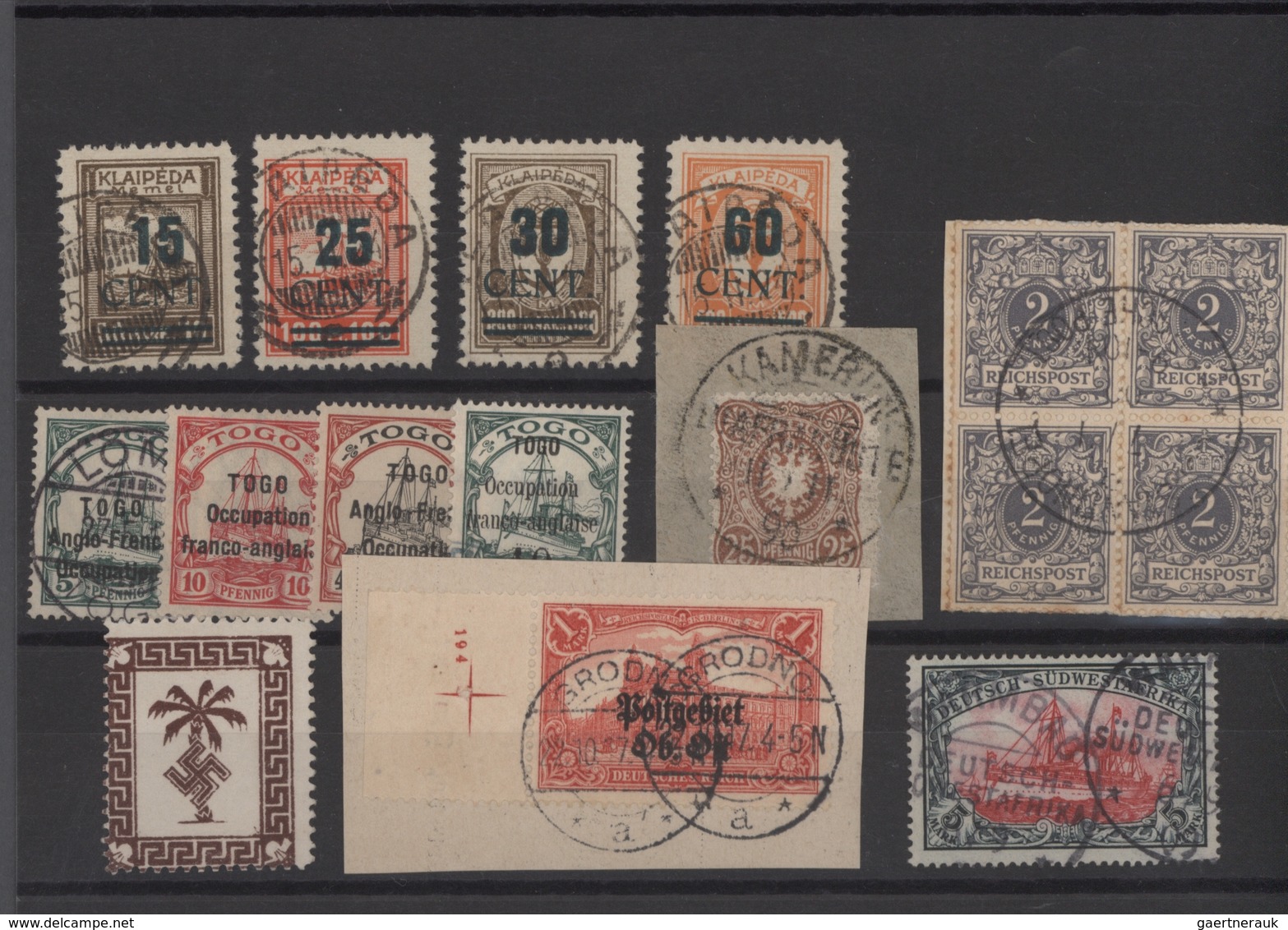 Deutsches Reich - Nebengebiete: 1890/1945 (ca.), Reichhaltiger Und Sehr Ergiebiger Bestand Auf Steck - Collections