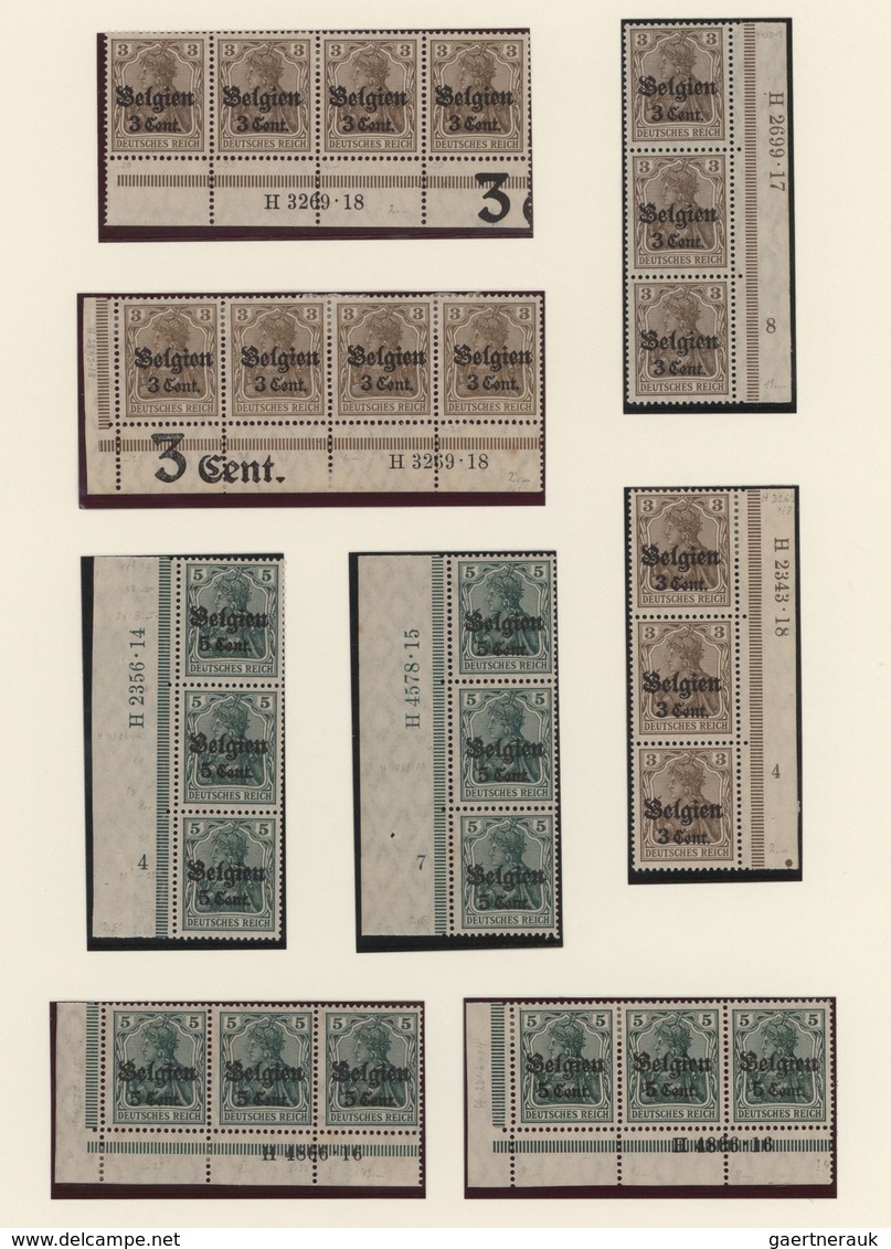 Deutsches Reich - Nebengebiete: 1914/1920, Meist Ungebrauchte Sammlung Von Ca. 103 HAUSAUFTRAGSNUMME - Collections