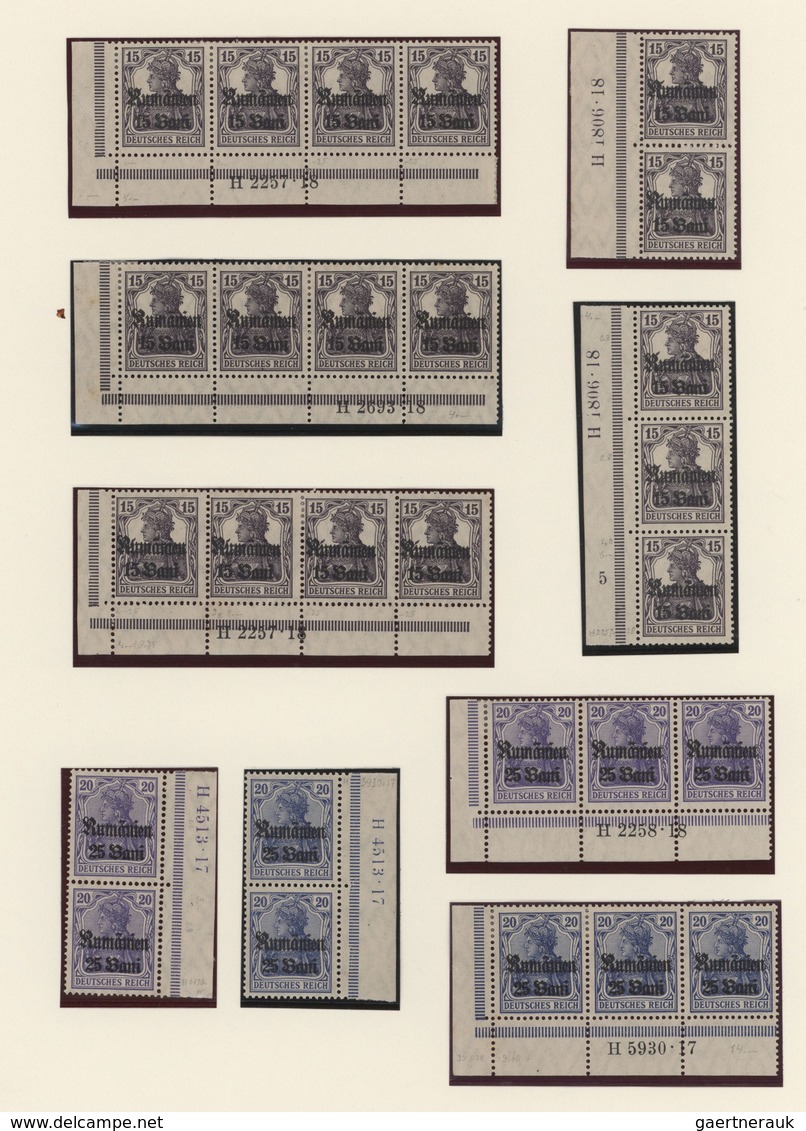 Deutsches Reich - Nebengebiete: 1914/1920, Meist Ungebrauchte Sammlung Von Ca. 103 HAUSAUFTRAGSNUMME - Collections