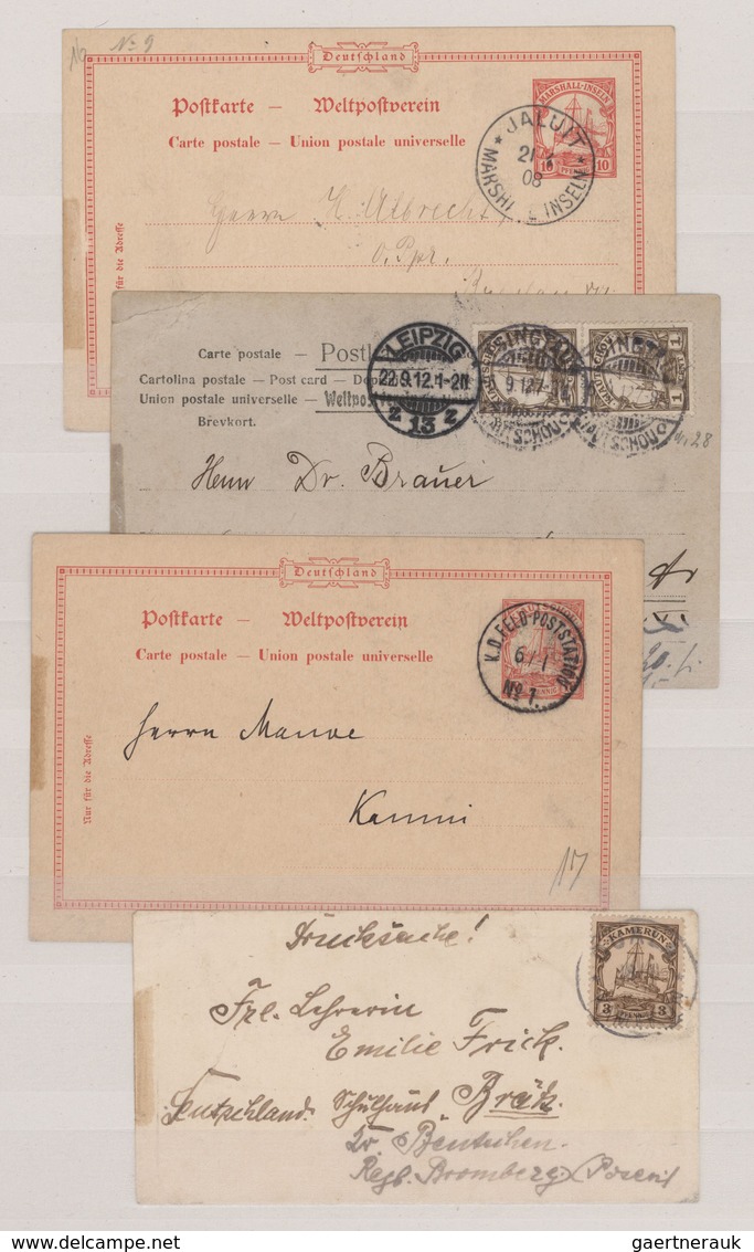 Deutsche Auslandspostämter + Kolonien: 1887/1919, Vielseitige Zusammenstellung Auf Steckseiten, Dabe - Sonstige & Ohne Zuordnung