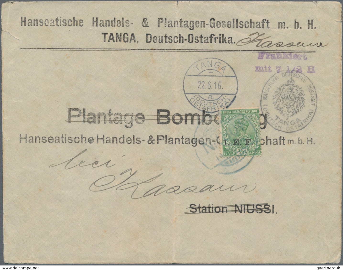 Deutsche Auslandspostämter + Kolonien: 1890/1917 (ca.), Vielseitige Partie Von Ca. 123 Briefen, Kart - Autres & Non Classés