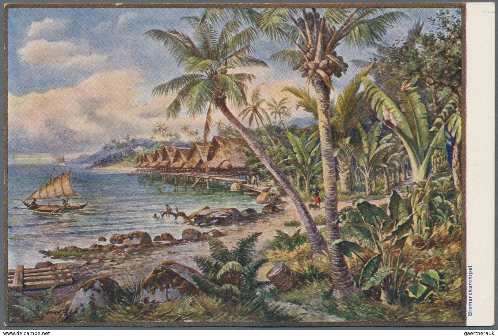 Deutsch-Neuguinea - Ganzsachen: 1898/1915, Album Mit 48 Ganzsachenpostkarten Ab P 1, Davon 35 Ungebr - Nouvelle-Guinée