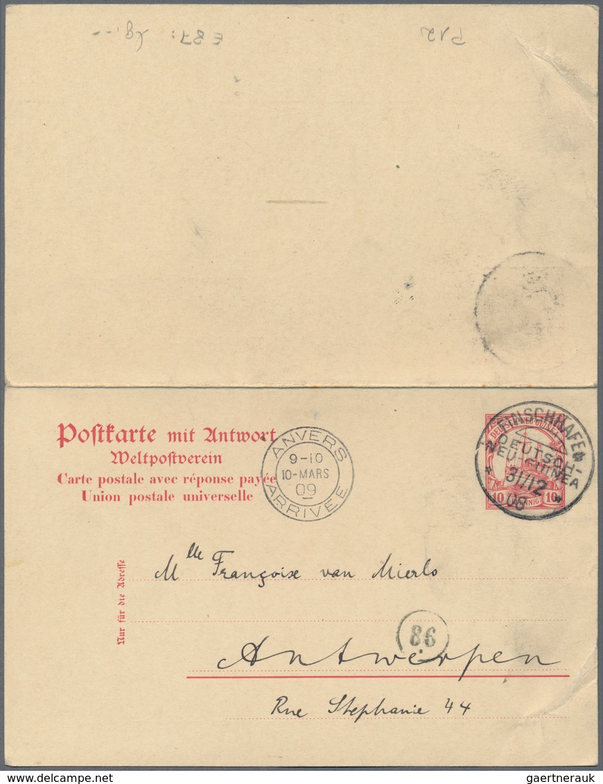 Deutsch-Neuguinea - Ganzsachen: 1898/1915, Album Mit 48 Ganzsachenpostkarten Ab P 1, Davon 35 Ungebr - German New Guinea