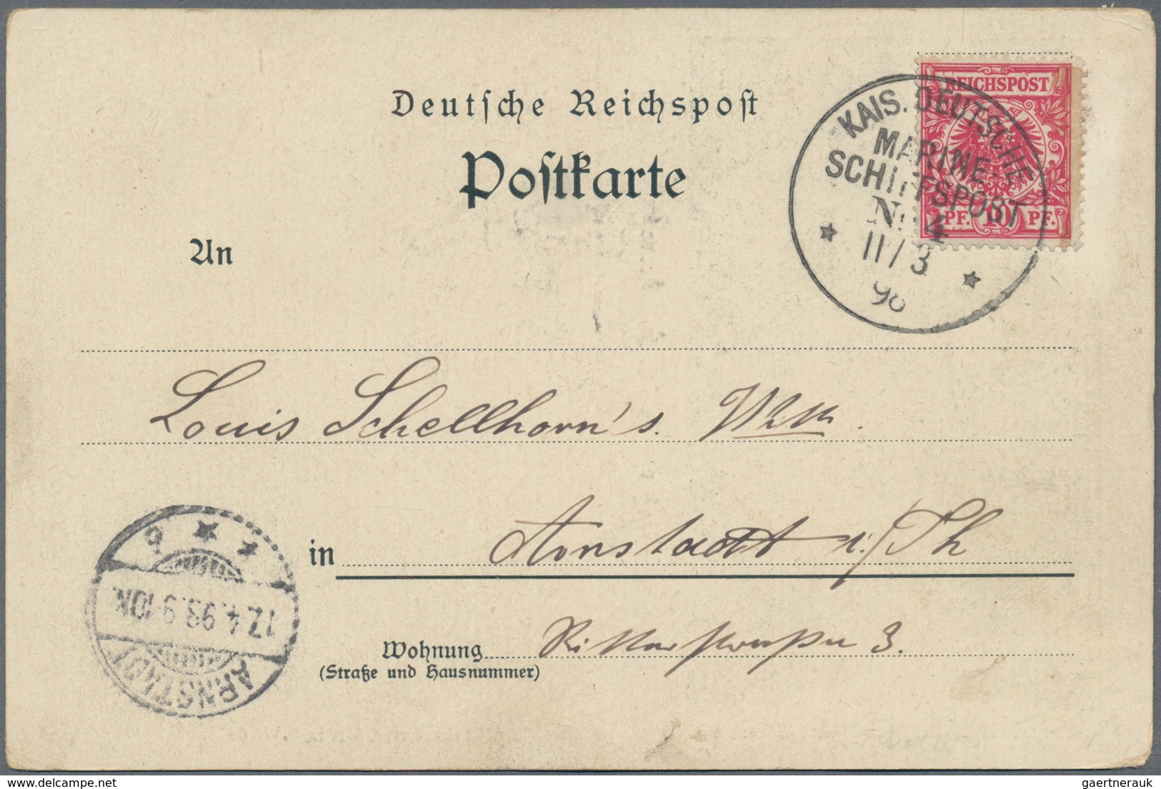 Deutsche Kolonien - Kiautschou: 1898 - 1901, MARINESCHIFFSPOST: 8 Belege, Meist In Verbindung Mit Ki - Kiautchou