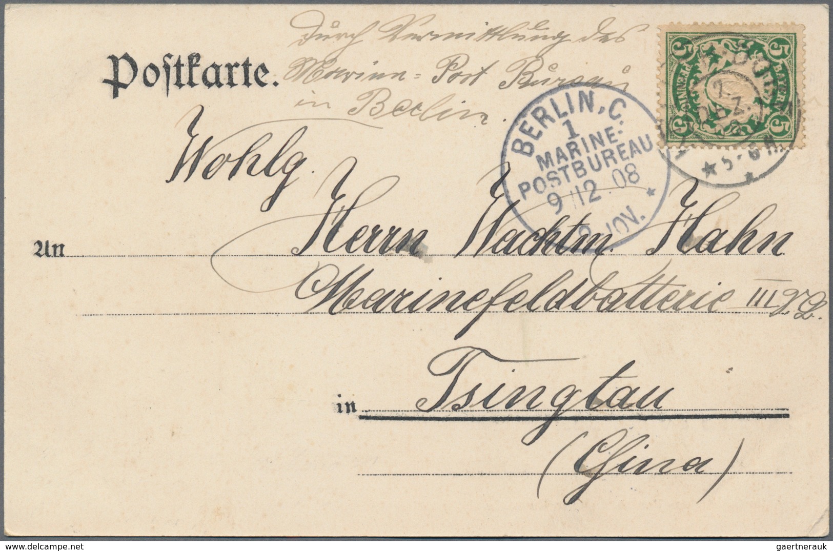 Deutsche Kolonien - Kiautschou: 1898 - 1913, Eingangspost: Karten Und Briefe Aus Dem Deutschen Reich - Kiauchau