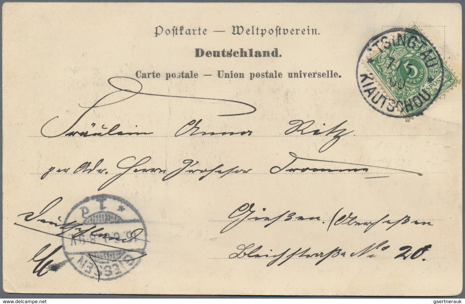 Deutsche Kolonien - Kiautschou: 1900 - 1905 (ca.), Posten Von 24 Briefen Und Karten, Dabei Ansichtsk - Kiautchou