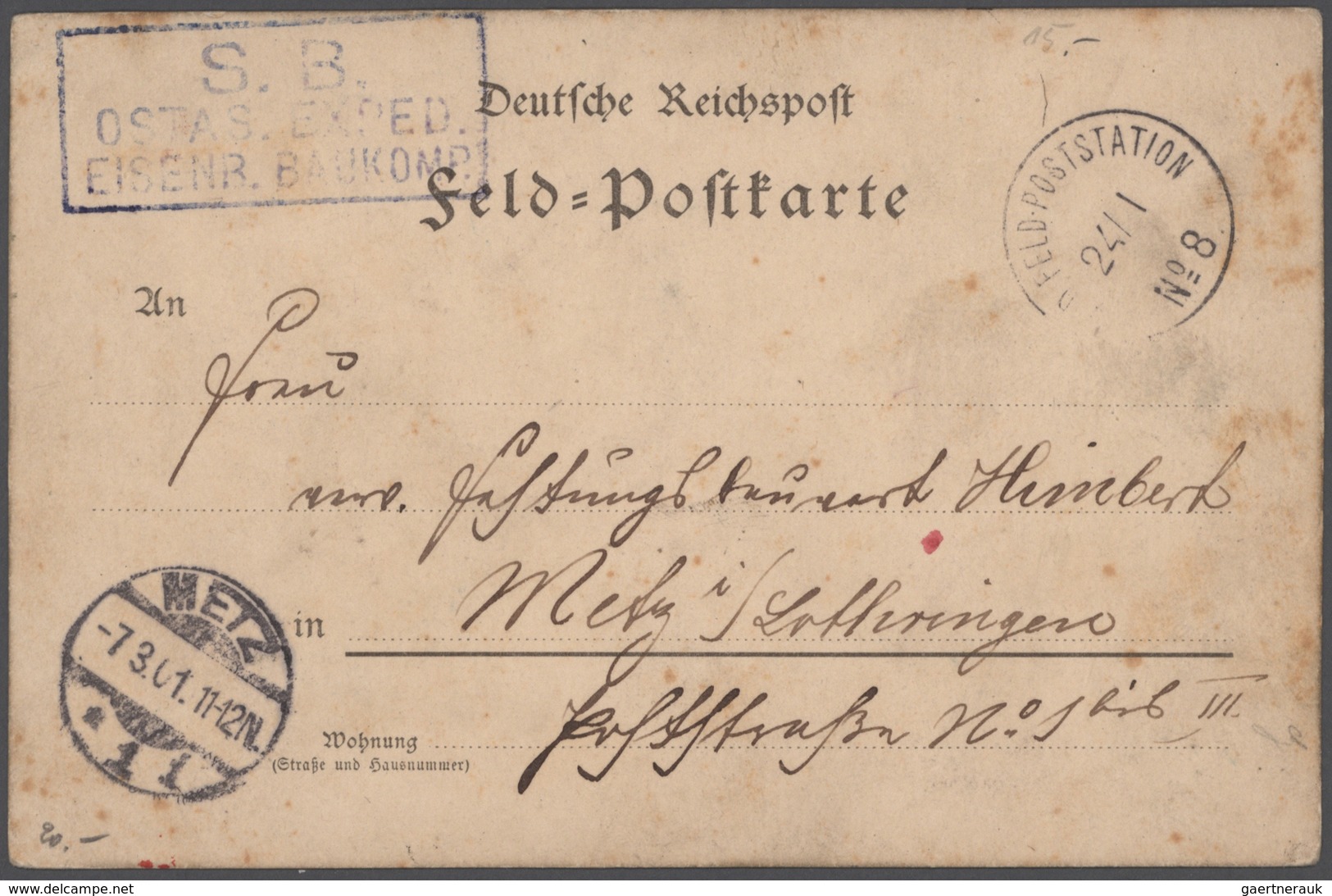 Deutsche Kolonien - Kiautschou: 1900/05, AK (10) Alle Gelaufen Meist Nach Salzburg/Österreich, Dazu - Kiautchou