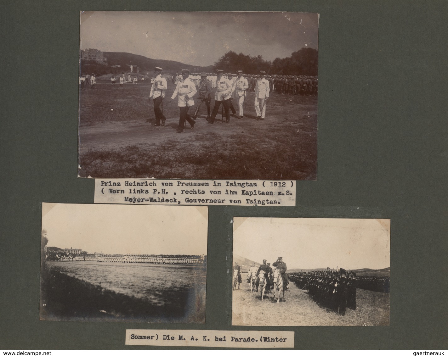 Deutsche Kolonien - Kiautschou: 1913/1920, Altes Fotoalbum Eines Angehörigen Der Marine-Artillerie I - Kiauchau