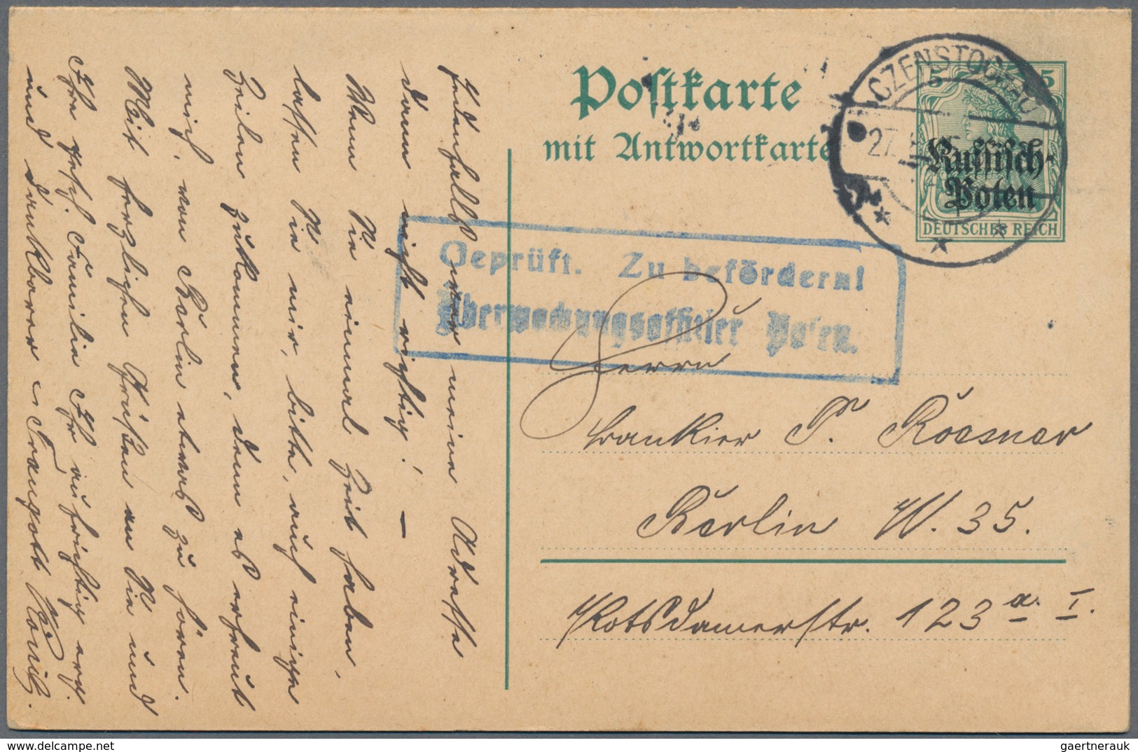 Deutsche Besetzung I. WK: Deutsche Post In Polen - Ganzsachen: 1915/1918, Partie Von 30 Ganzsachenka - Besetzungen 1914-18