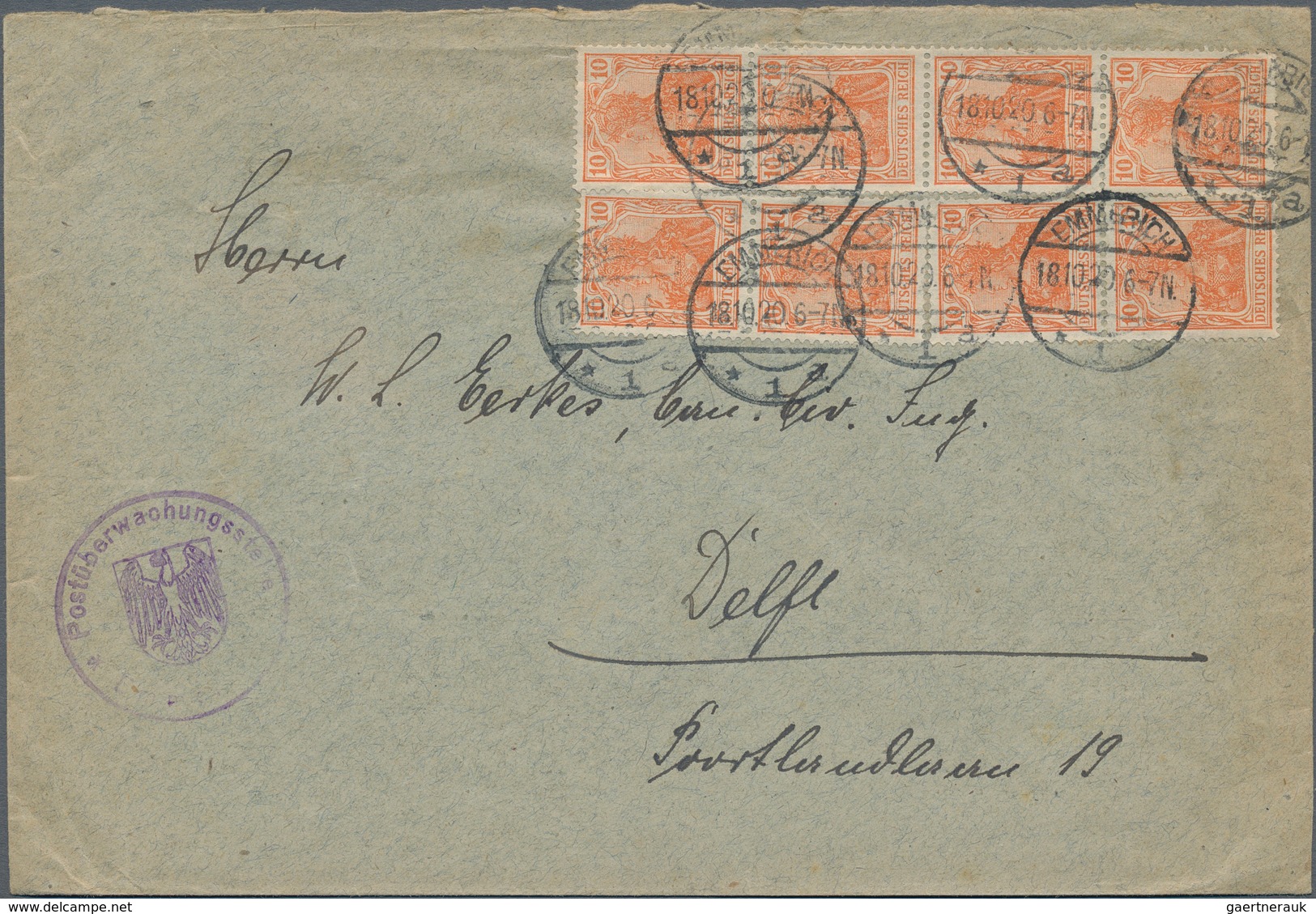 Feldpost 1. Weltkrieg: 1914/1919, Umfangreicher Posten Von über 650 Belegen, Darunter Feld- Und Mari - Other & Unclassified