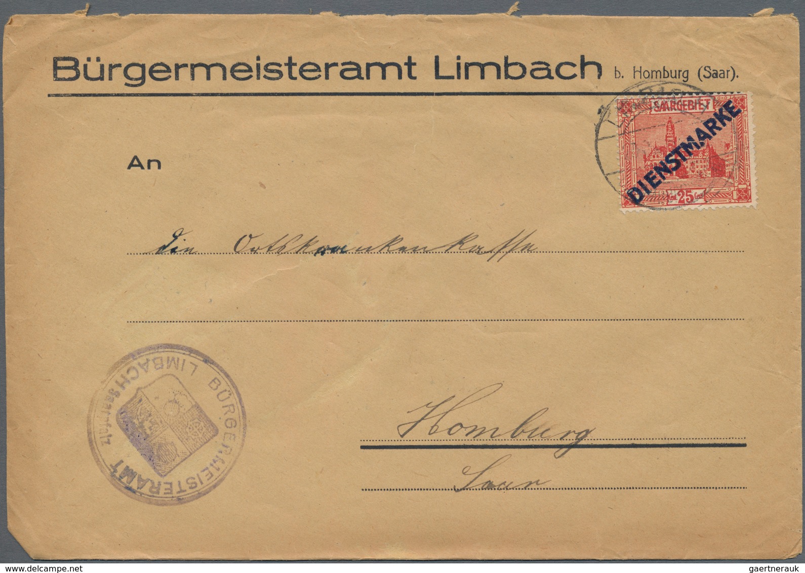 Deutsche Abstimmungsgebiete: Saargebiet: 1920/1935, Partie Von 23 Briefen, Karten Und Ganzsachen, Da - Covers & Documents