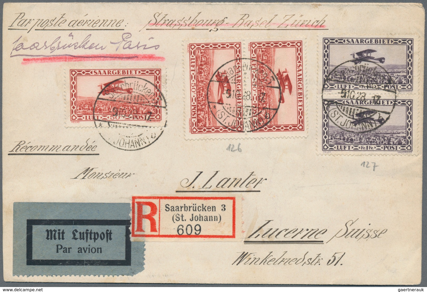 Deutsche Abstimmungsgebiete: Saargebiet: 1920/1959, Saargebiet und Saarland: Generalsammlung mit ca.