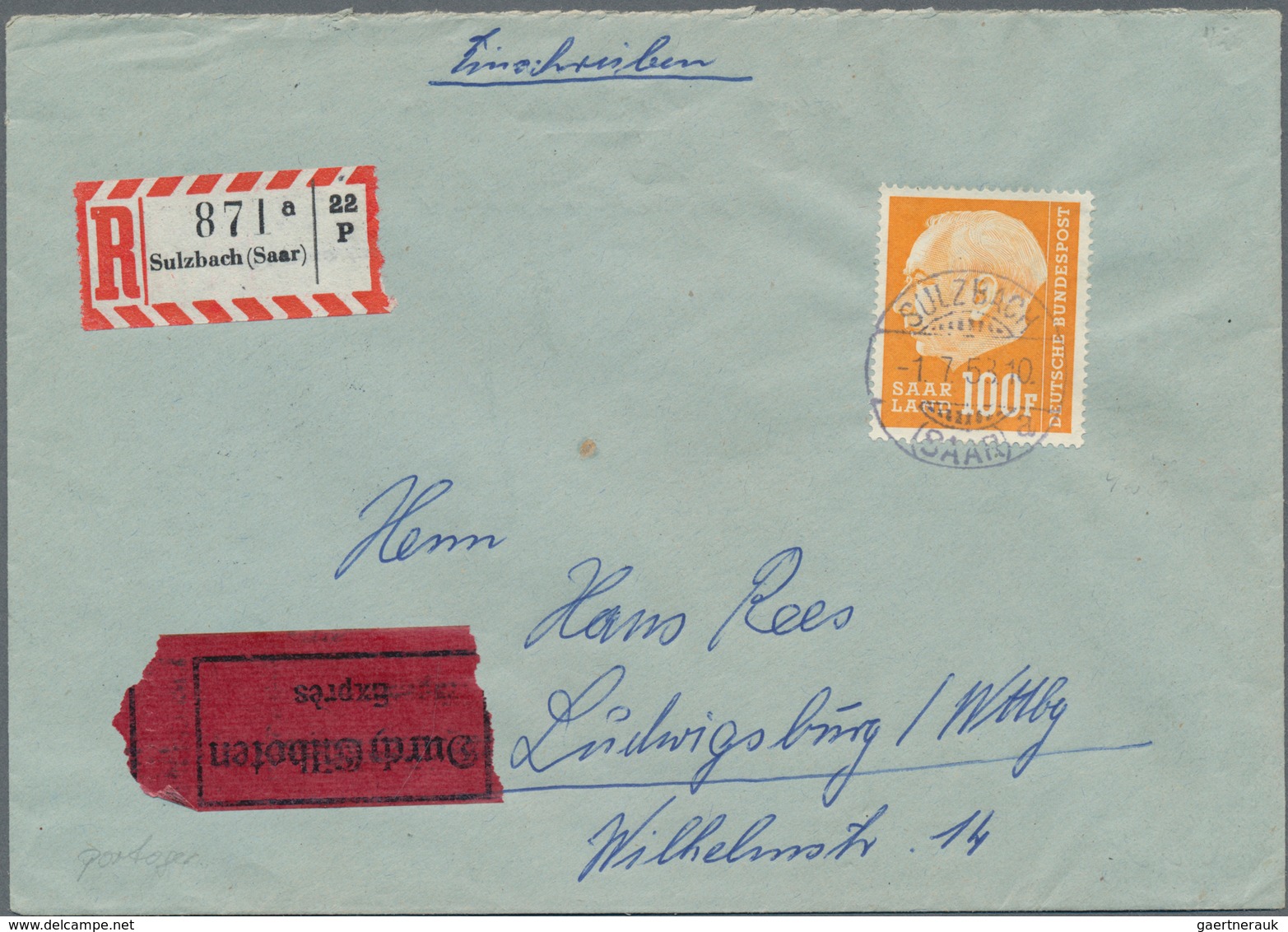 Deutsche Abstimmungsgebiete: Saargebiet: 1920/1959, Saargebiet und Saarland: Generalsammlung mit ca.