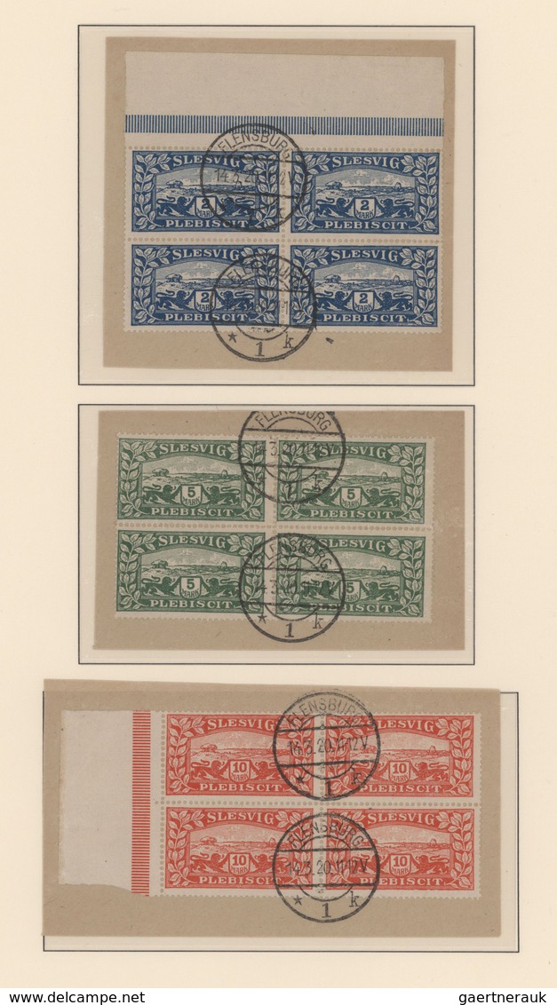 Deutsche Abstimmungsgebiete: Schleswig: 1920, Freimarken "Wappen Und Landschaft" (MiNr. 1/14), Spezi - Autres & Non Classés