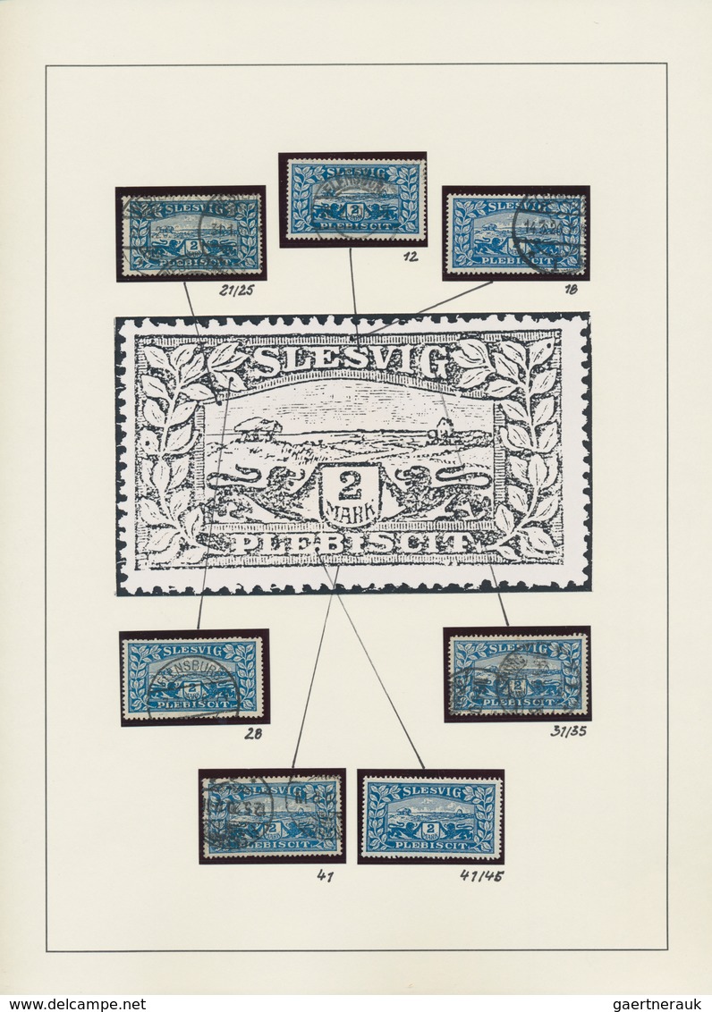 Deutsche Abstimmungsgebiete: Schleswig: 1920, Freimarken "Wappen Und Landschaft", Sammlung Von Ca. 9 - Other & Unclassified