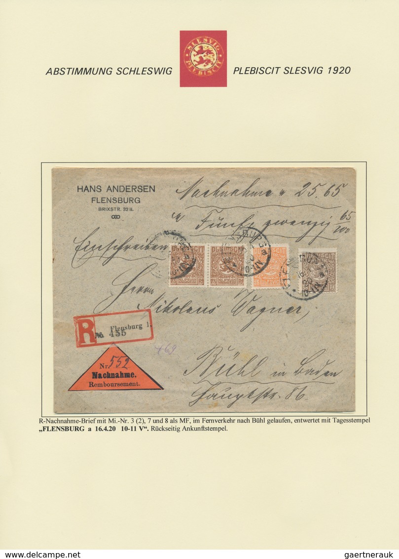 Deutsche Abstimmungsgebiete: Schleswig: 1920, Sehr Reichhaltige Sammlung Mit Ca.320 Belegen In 4 Gro - Other & Unclassified