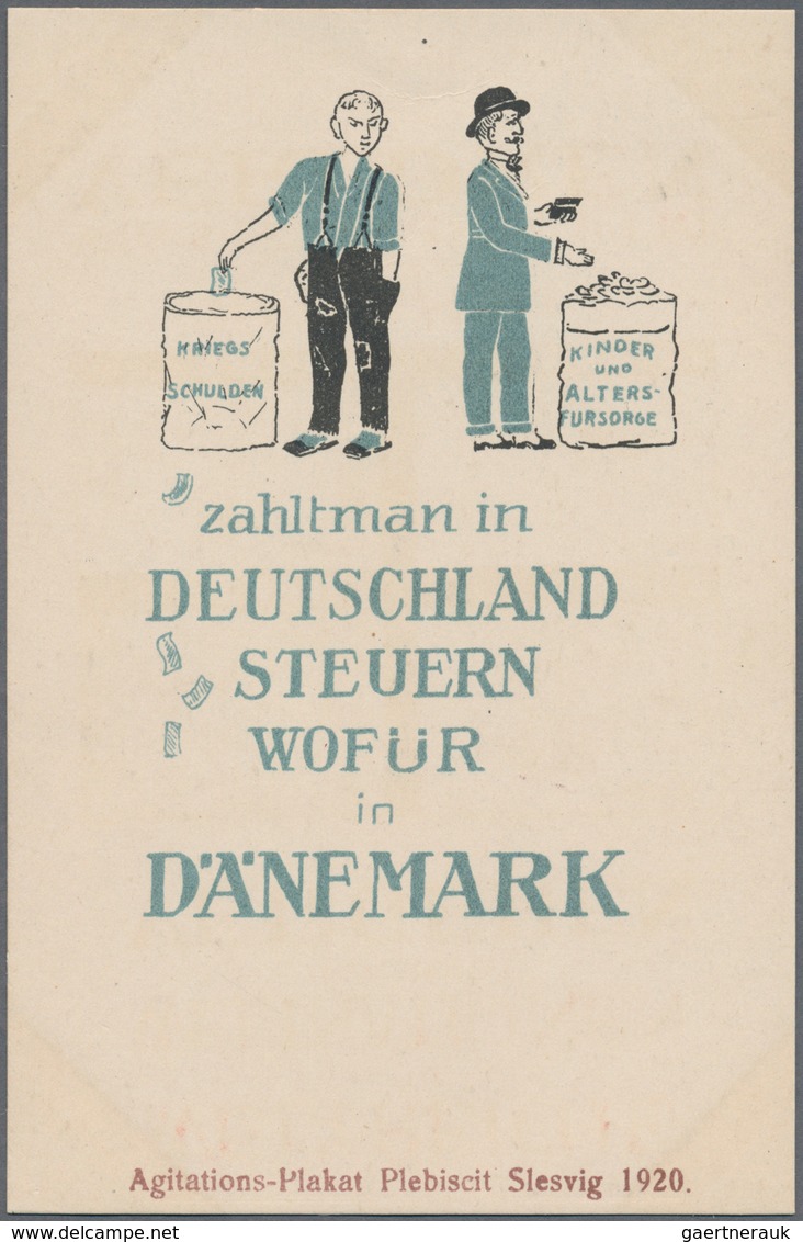 Deutsche Abstimmungsgebiete: Schleswig: 1920, Vielseitige Partie Von 37 Propagandakarten (deutsch/dä - Other & Unclassified