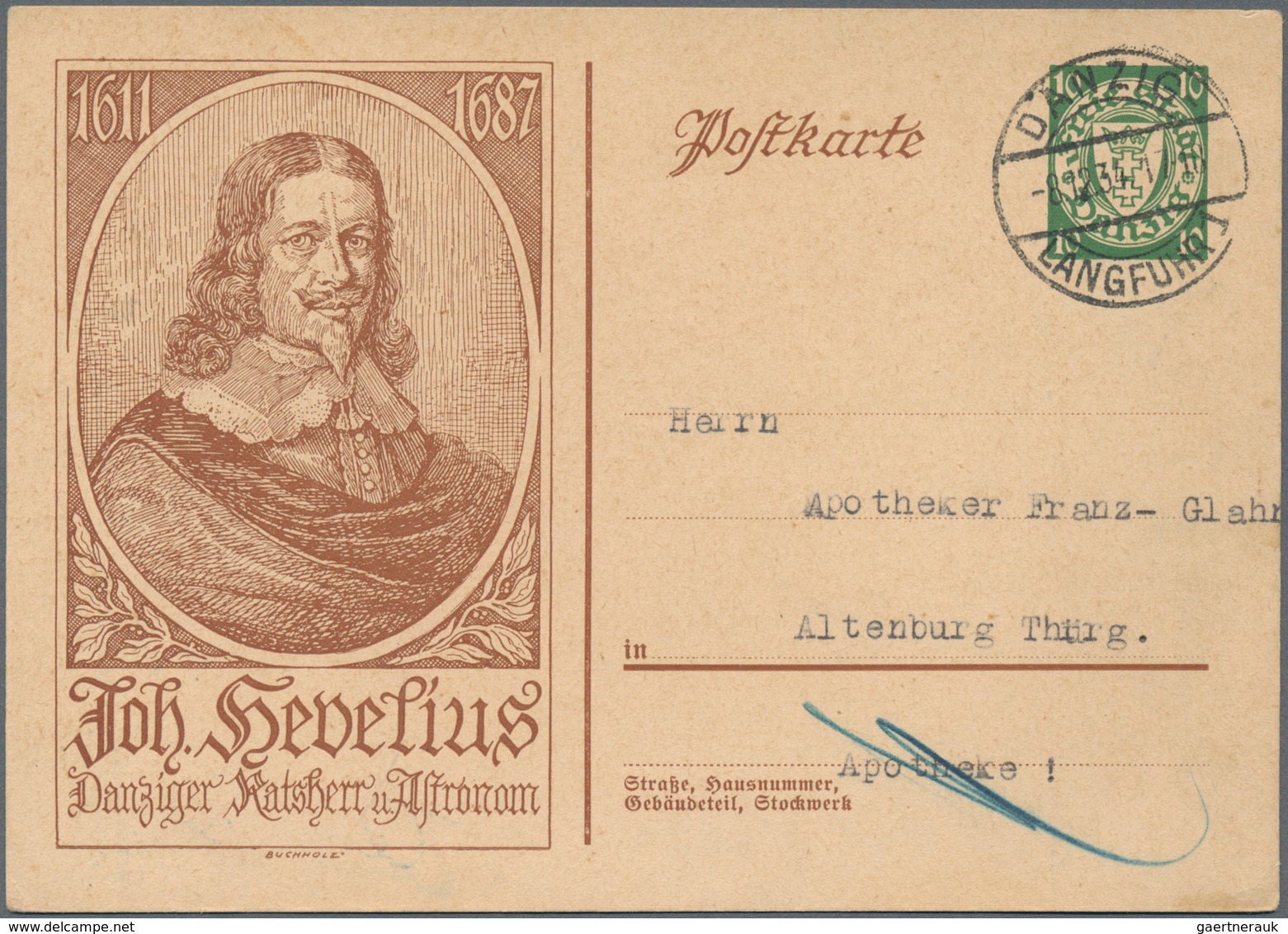Danzig: 1920/1938, Partie Von 32 Briefen, Karten Und Ganzsachen (plus Einem Großformatigen Sonderbla - Autres & Non Classés
