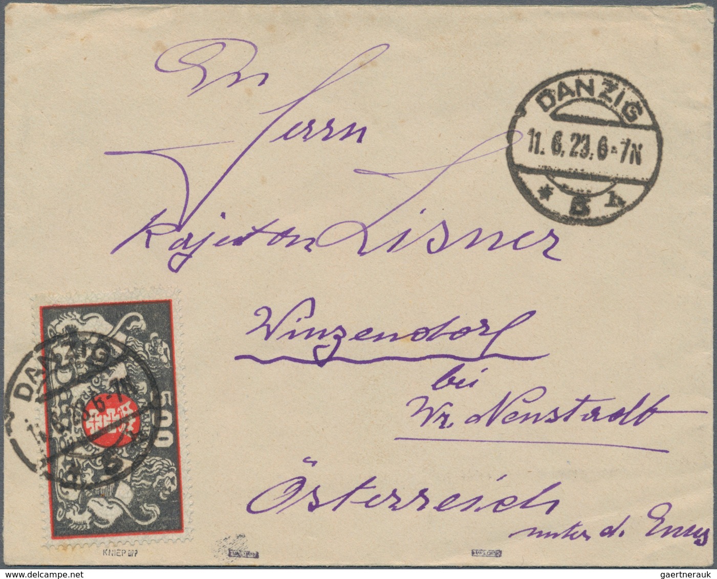 Danzig: 1920/1939, Gehaltvolle Sammlung Mit Ca.120 Belegen, Dabei Viele Besserere Frankaturen Und Be - Autres & Non Classés
