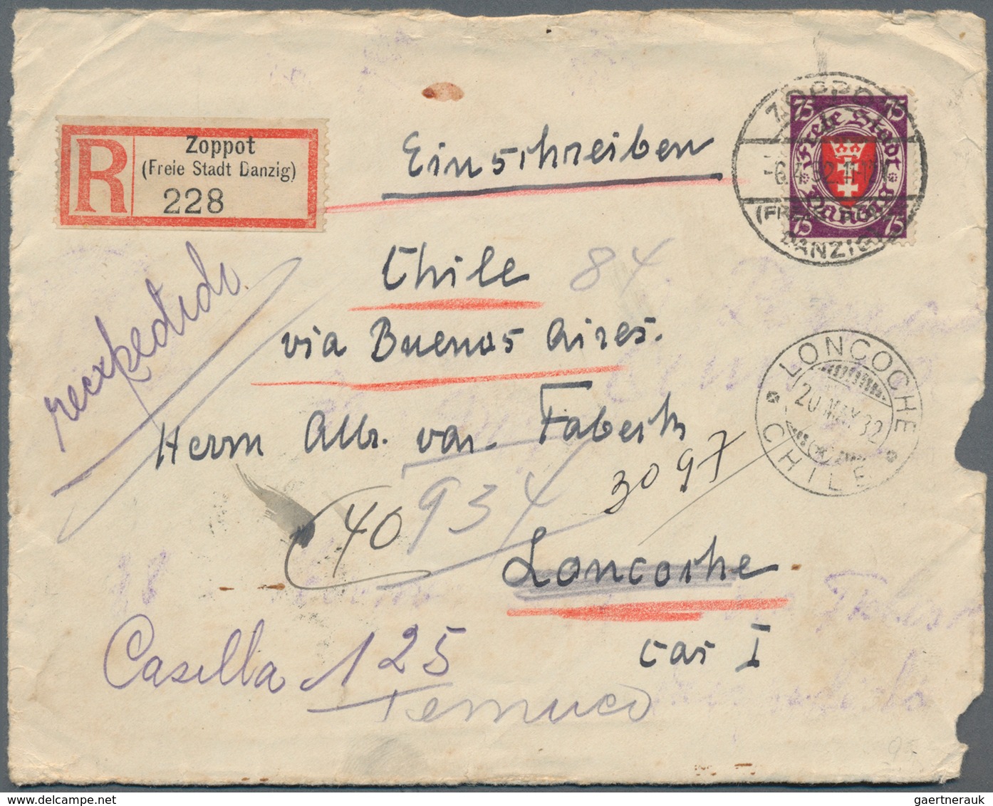 Danzig: 1920/1939, Vielseitige Partie Von Ca. 108 Briefen Und Karten Mit Bedarfspost Und Attraktiven - Other & Unclassified