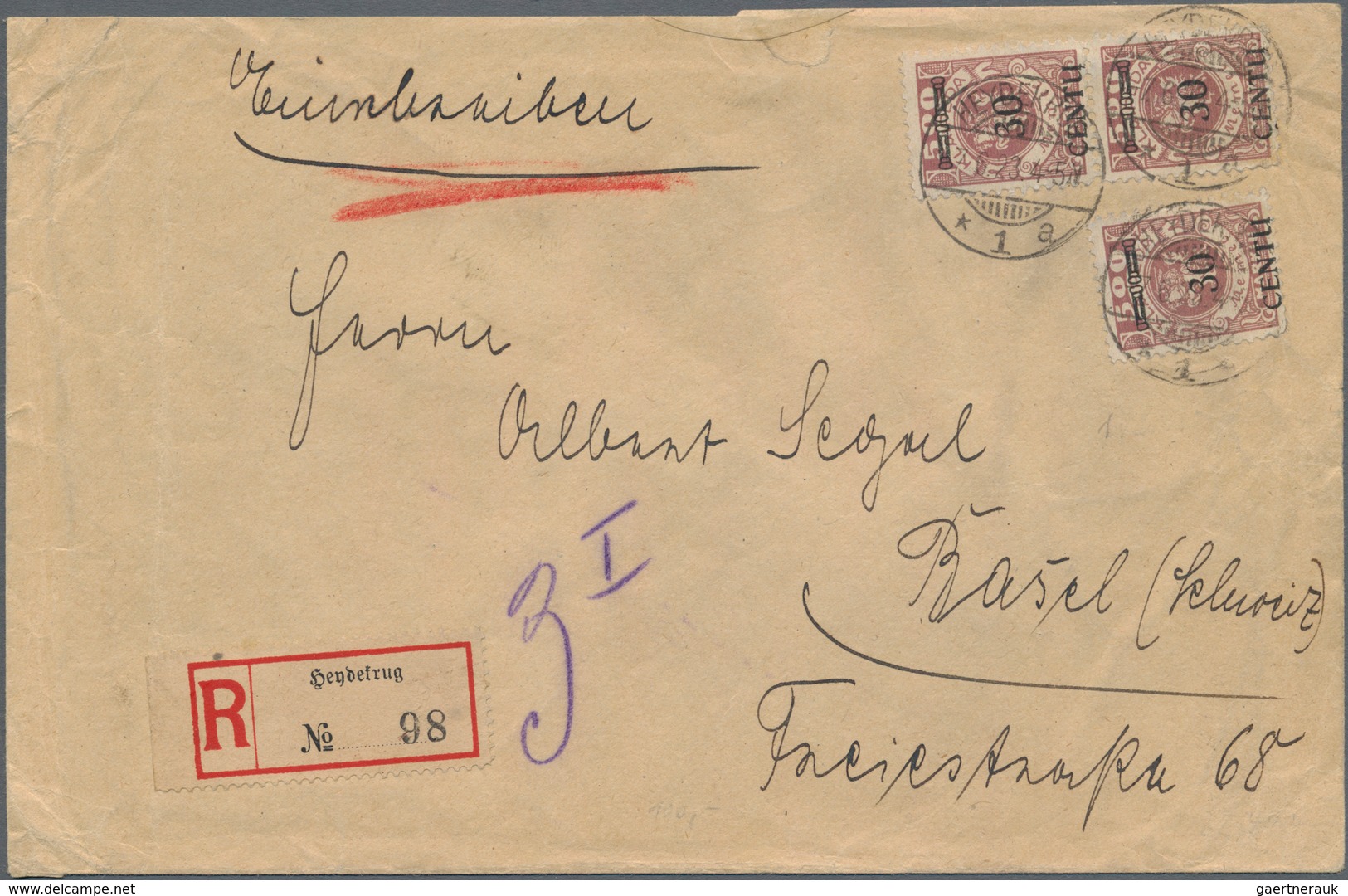 Memel: 1920/1925, umfassende Sammlung von ca. 1.020 Briefen und Karten, durchgehend gut besetzt bis