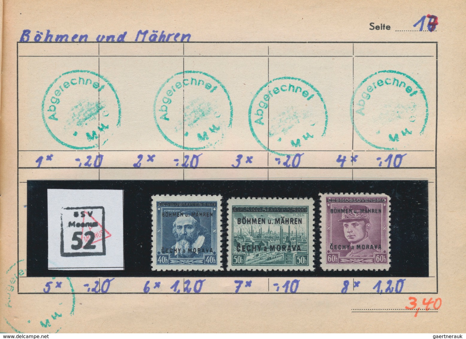 Sudetenland: 1938/1941, saubere Partie incl. etwas Böhmen und Mähren, dabei Asch MiNr. 1, 2, 5, Reic