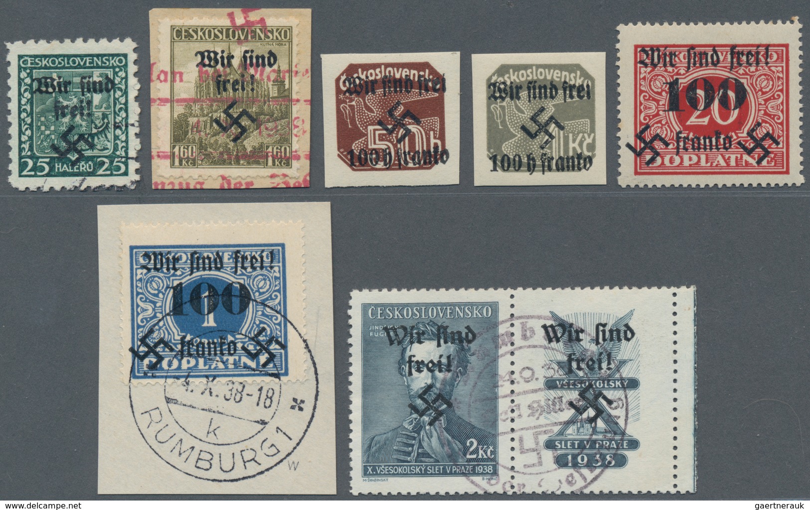Sudetenland - Rumburg: 1938, Saubere Sammlung Mit über 70 Marken, Dabei Bessere Ausgaben Wie MiNr.4, - Sudetenland