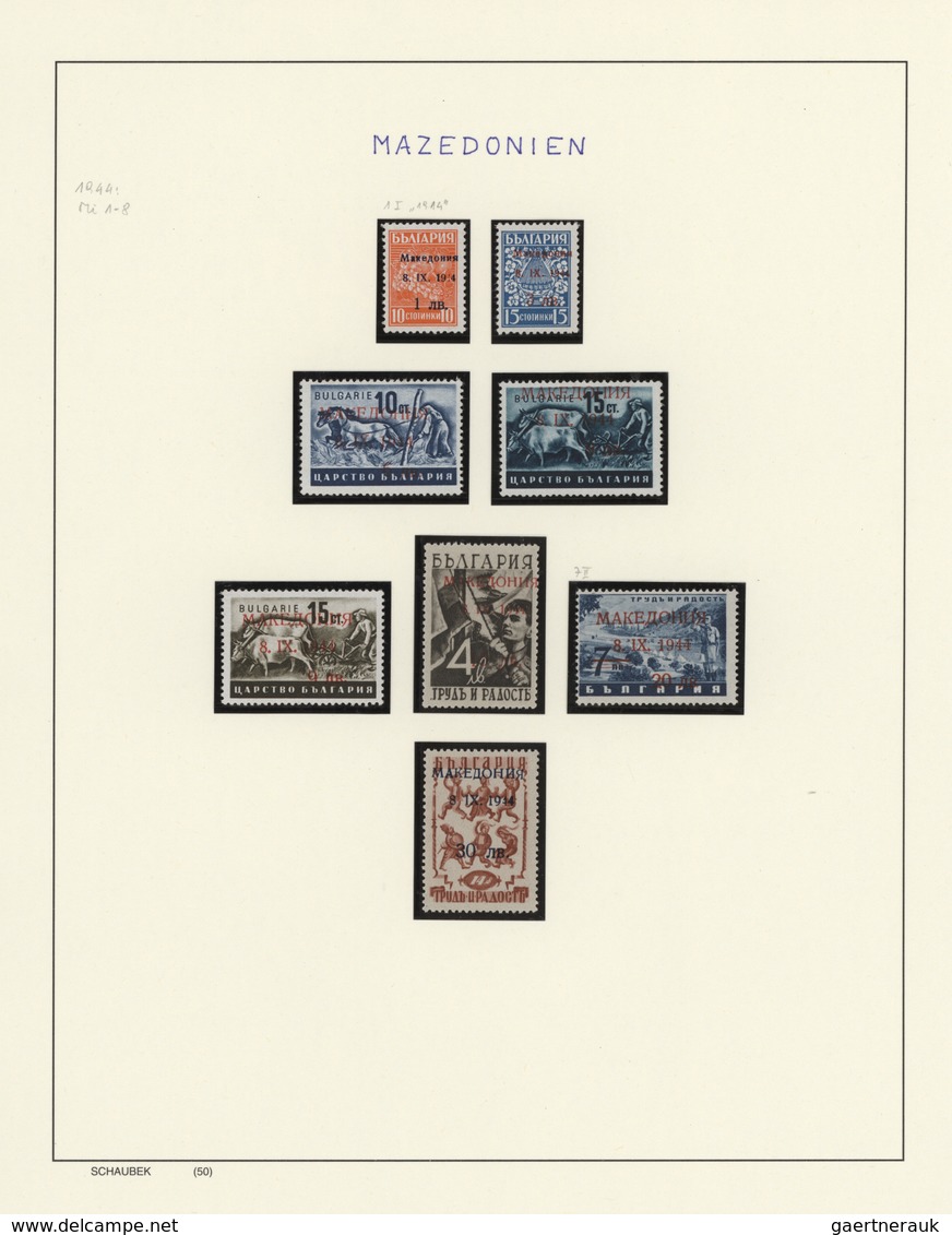 Deutsche Besetzung II. WK: 1938/1945, Postfrische Sammlung Auf Schaubek-Blättern, Ausgeschmückt Mit - Occupation 1938-45