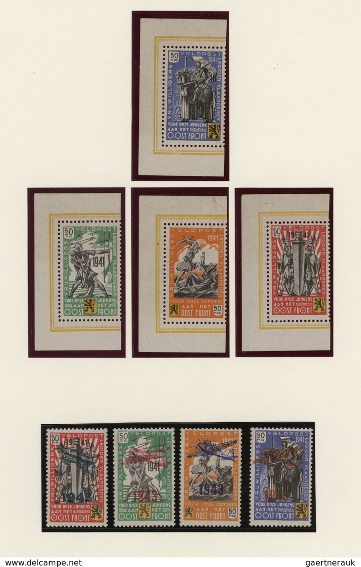 Deutsche Besetzung II. WK: 1939/1944, Postfrische Sammlung Auf Blanko-Blättern Sauber Aufgezogen, Da - Besetzungen 1938-45