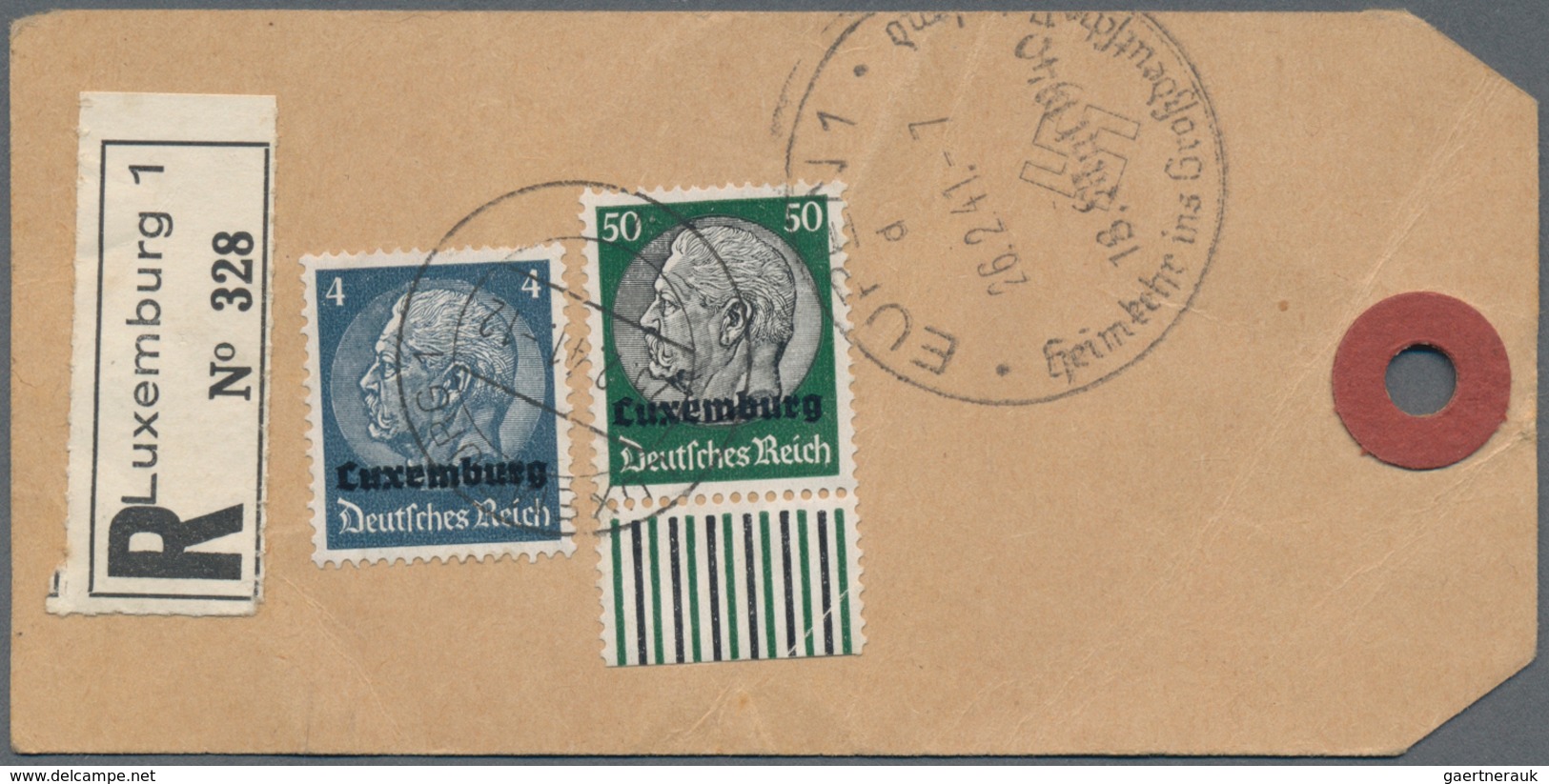 Deutsche Besetzung II. WK: 1939/1945, Interessante Sammlung Mit Ca.130 Belegen Im Ringbinder, Dabei - Occupation 1938-45