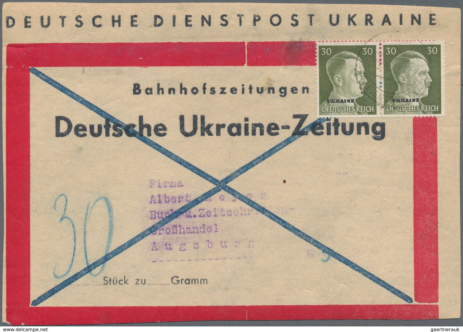 Deutsche Besetzung II. WK: 1939/1945, interessante Sammlung mit ca.130 Belegen im Ringbinder, dabei