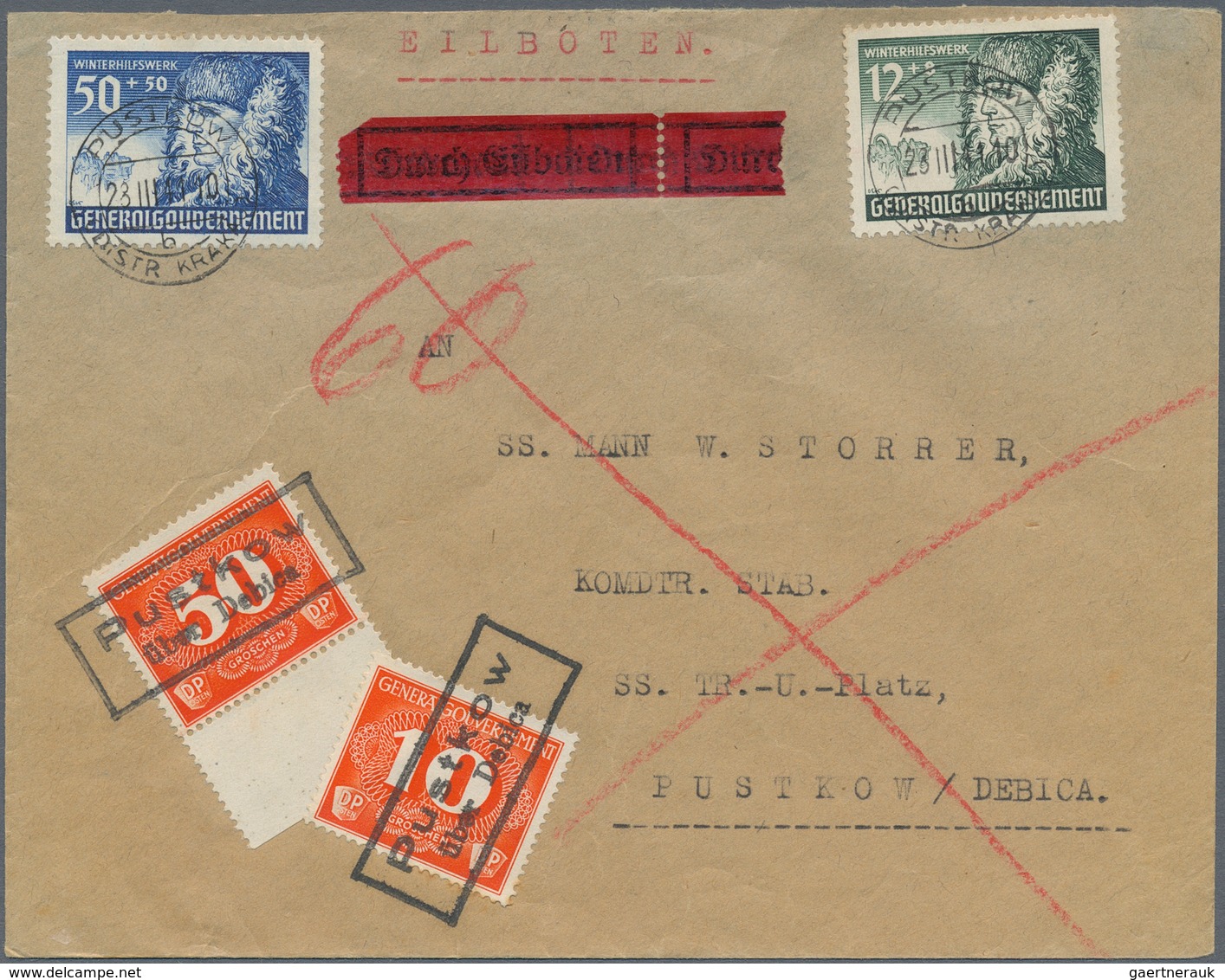 Deutsche Besetzung II. WK: 1939/1945, Partie Von über 80 Briefen Und Karten, Dabei Böhmen Und Mähren - Occupation 1938-45