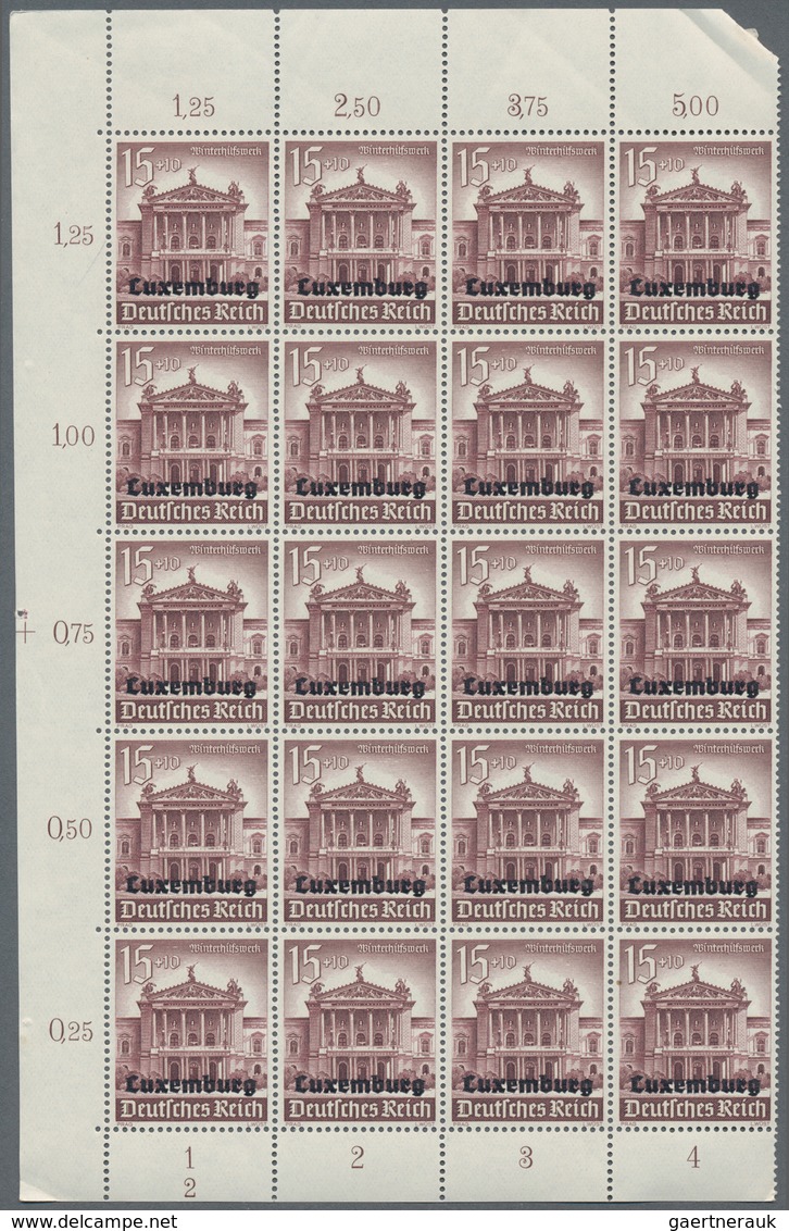 Deutsche Besetzung II. WK: 1940/1941, Generalgouvernement Und Luxemburg, Postfrische Partie Von Boge - Besetzungen 1938-45