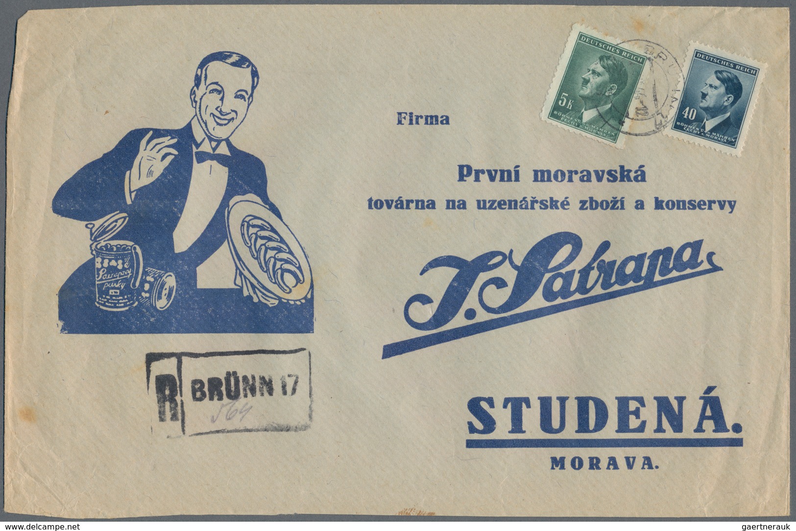 Dt. Besetzung II WK - Böhmen Und Mähren: 1900-1945 Ca.: Hunderte Von Briefen, Postkarten, Paketkarte - Occupation 1938-45