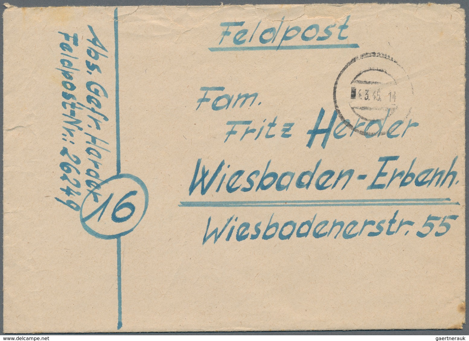 Feldpost 2. Weltkrieg: 1945, Interessante Korrespondenz Von 22 FP-Belegen (alle Belege Mit Brieftext - Other & Unclassified