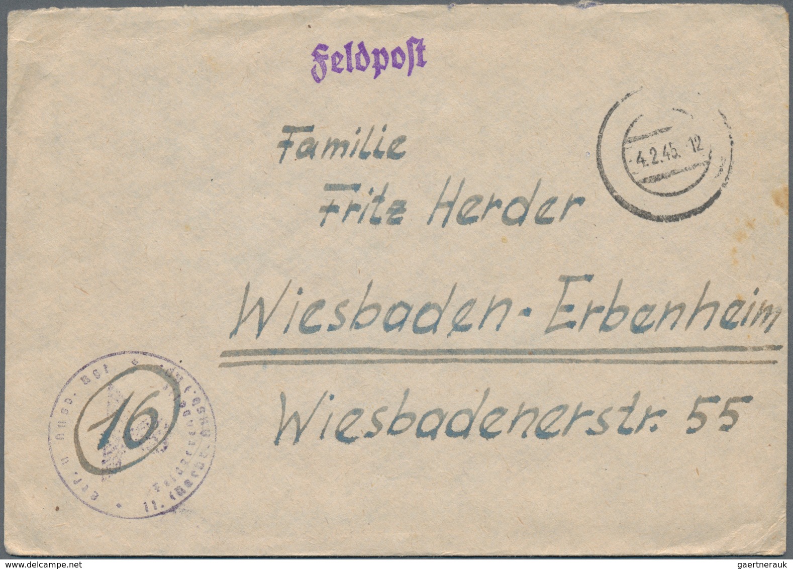 Feldpost 2. Weltkrieg: 1945, Interessante Korrespondenz Von 22 FP-Belegen (alle Belege Mit Brieftext - Other & Unclassified