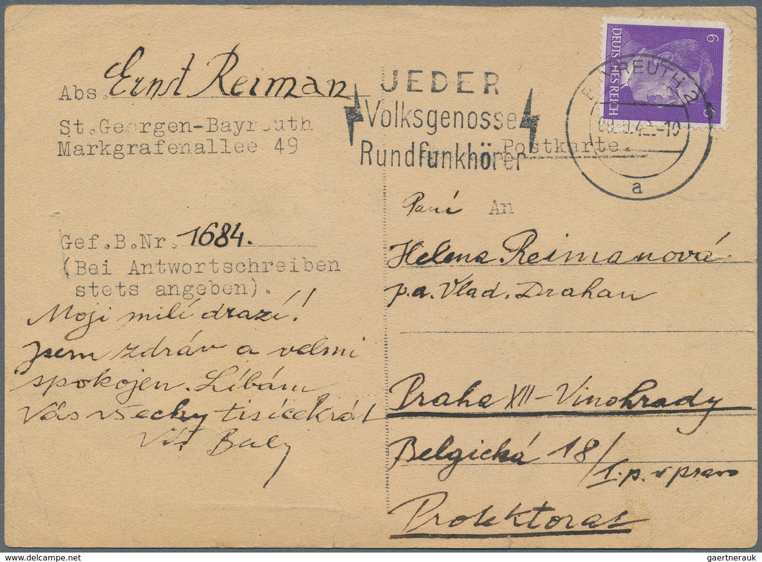 KZ-Post: 1938/1943, Lot Von Fünf KZ-Belegen, Dabei In Das Strafgefangenlager Aschendorfer Moor über - Lettres & Documents