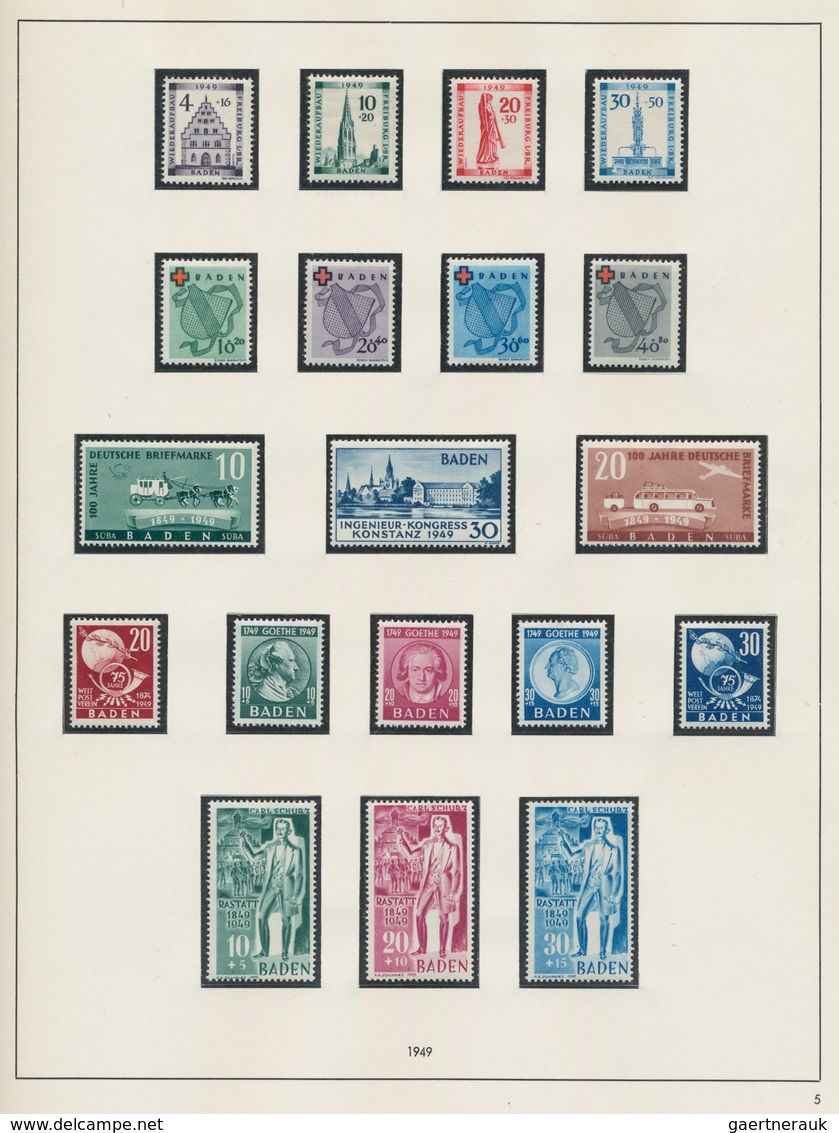 Deutschland Nach 1945: 1945/1949, Urige Sammlung Im Safe-Ringbinder, Dabei Französische Zone In Den - Collections