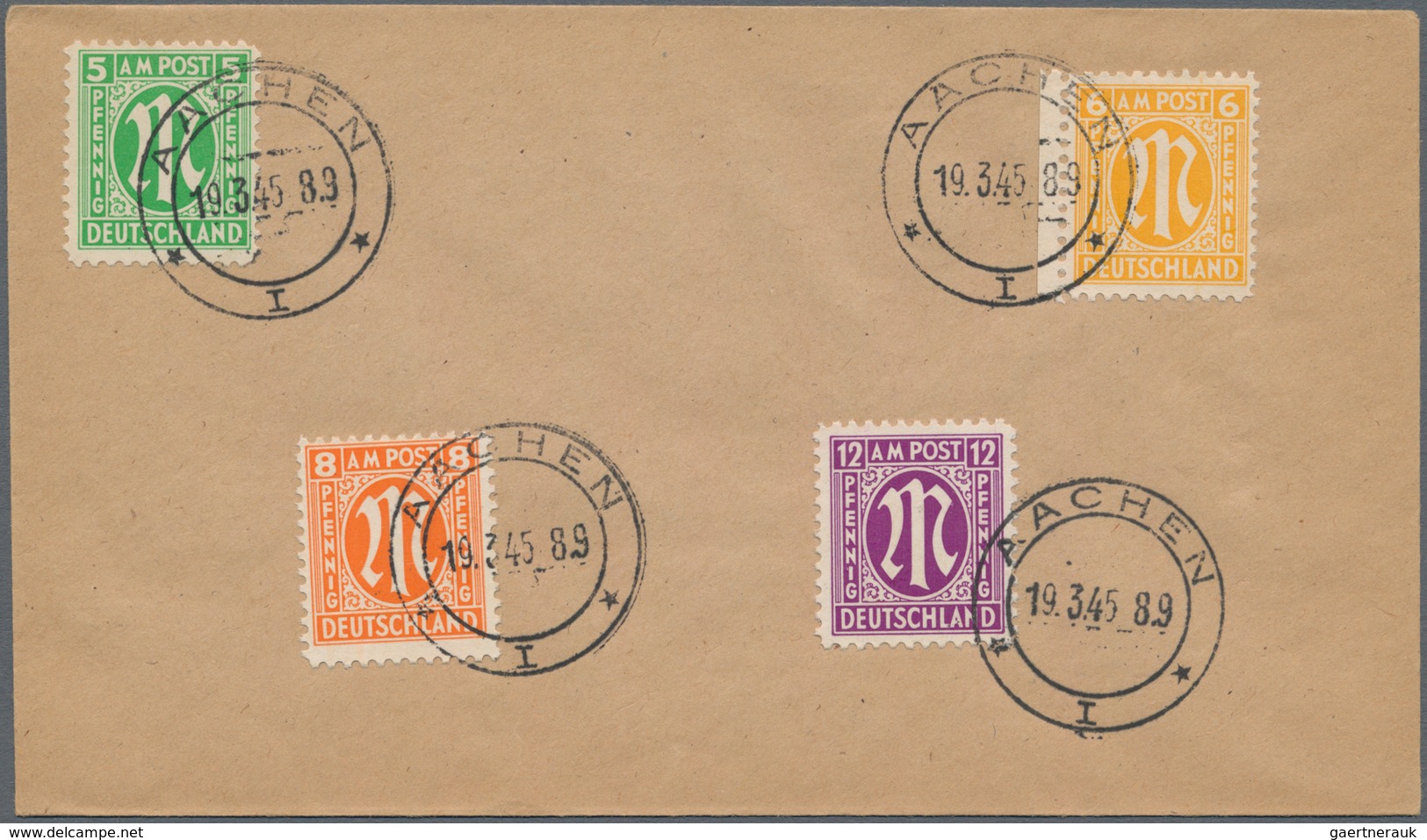 Deutschland Nach 1945: 1945/1973, Nette Zusammenstellung Von Ca. 130 Briefen Und Karten In Zwei Ring - Collections