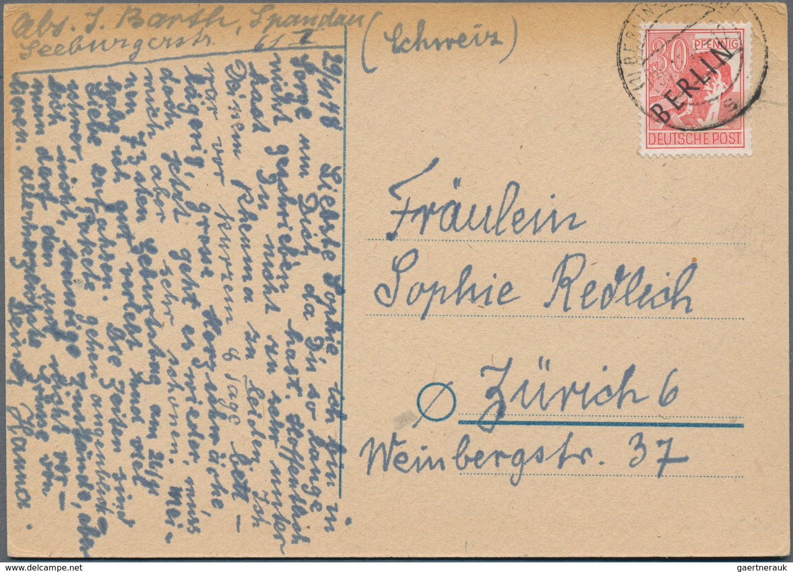 Deutschland Nach 1945: 1945-1965, Partie Mit Rund 75 Zumeist Besseren Briefen, Belegen Und Ganzsache - Collections