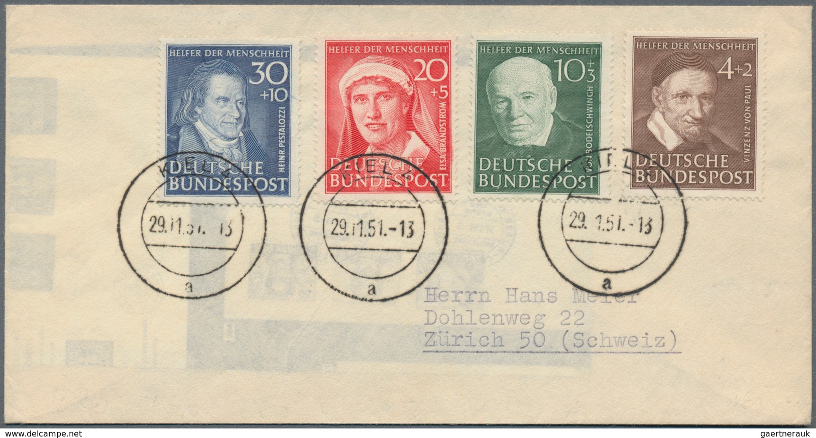 Deutschland Nach 1945: 1946/1995, Vielseitiger Posten Von Ca. 730 Briefen Und Karten Mit Hauptwert B - Collections