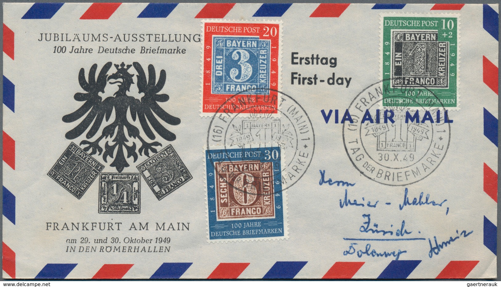 Deutschland nach 1945: 1946/1995, vielseitiger Posten von ca. 730 Briefen und Karten mit Hauptwert b