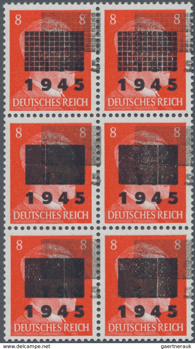 Deutsche Lokalausgaben Ab 1945: 1945, Partie Von 7 Ehemaligen Auktions-Einzellosen, Enthalten Sind: - Sonstige & Ohne Zuordnung
