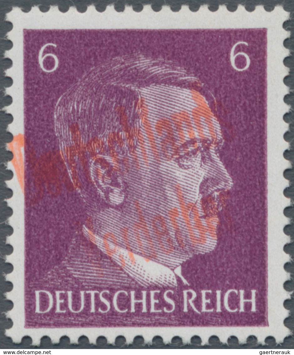 Deutsche Lokalausgaben ab 1945: 1945, Partie von 7 ehemaligen Auktions-Einzellosen, enthalten sind:
