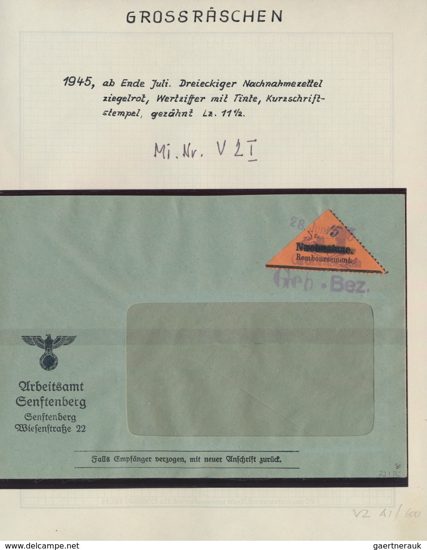 Deutsche Lokalausgaben Ab 1945: Grossräschen, Spezialsammlung Ab Den Vorläufern, Zumeist Gestempelt - Other & Unclassified